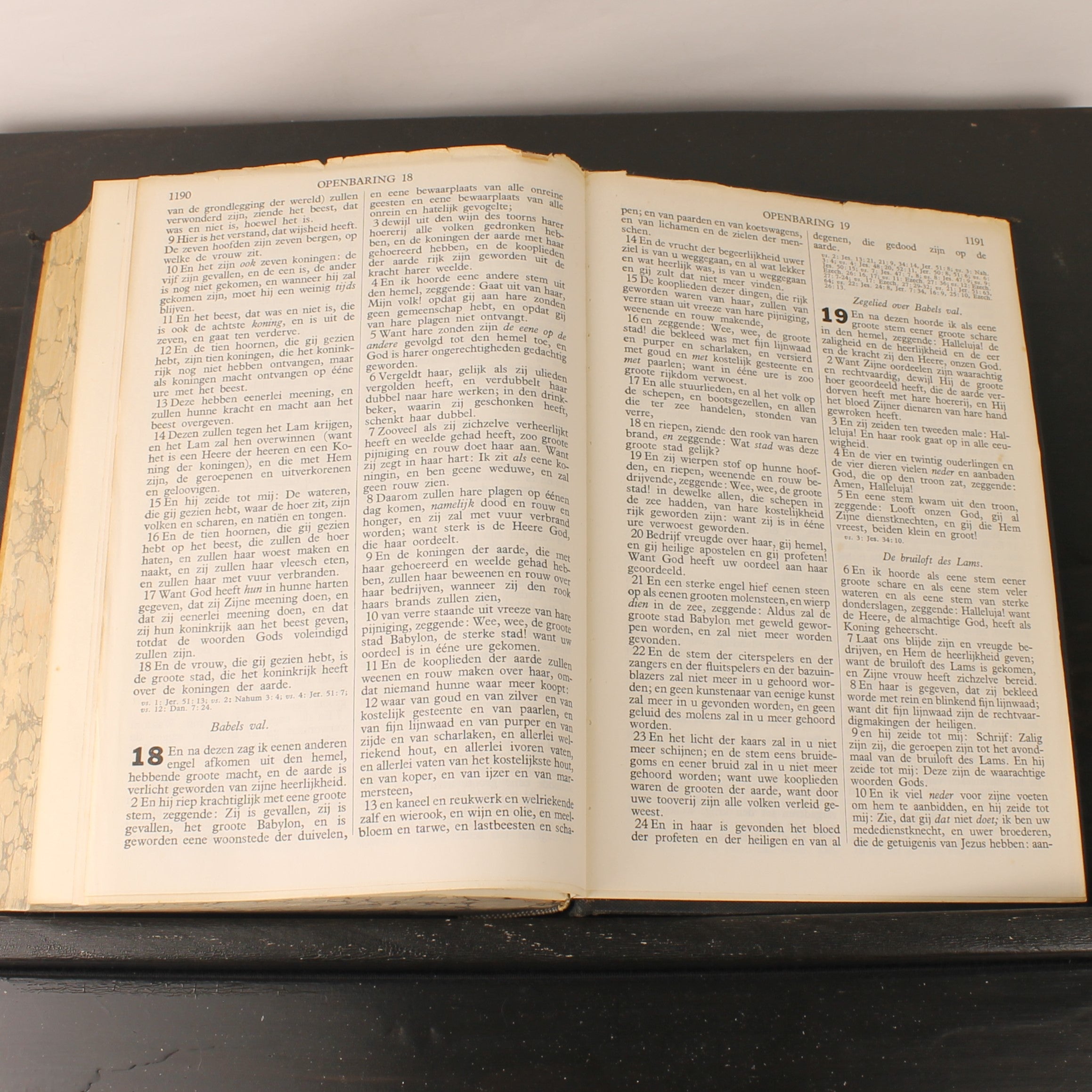 Statenbijbel ca. 1930 – A. Jongbloed Leeuwarden – Groot Formaat 28cm