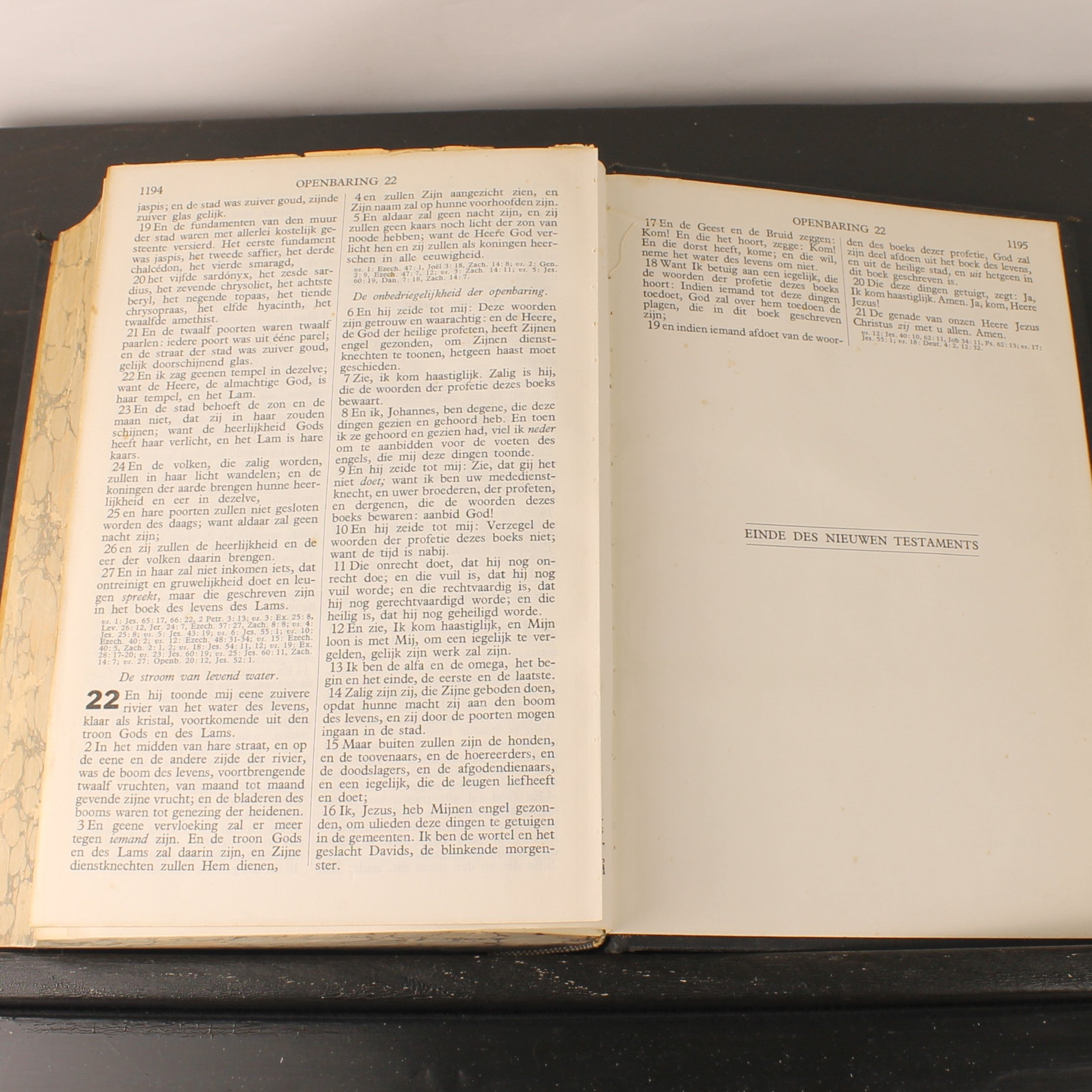 Statenbijbel ca. 1930 – A. Jongbloed Leeuwarden – Groot Formaat 28cm