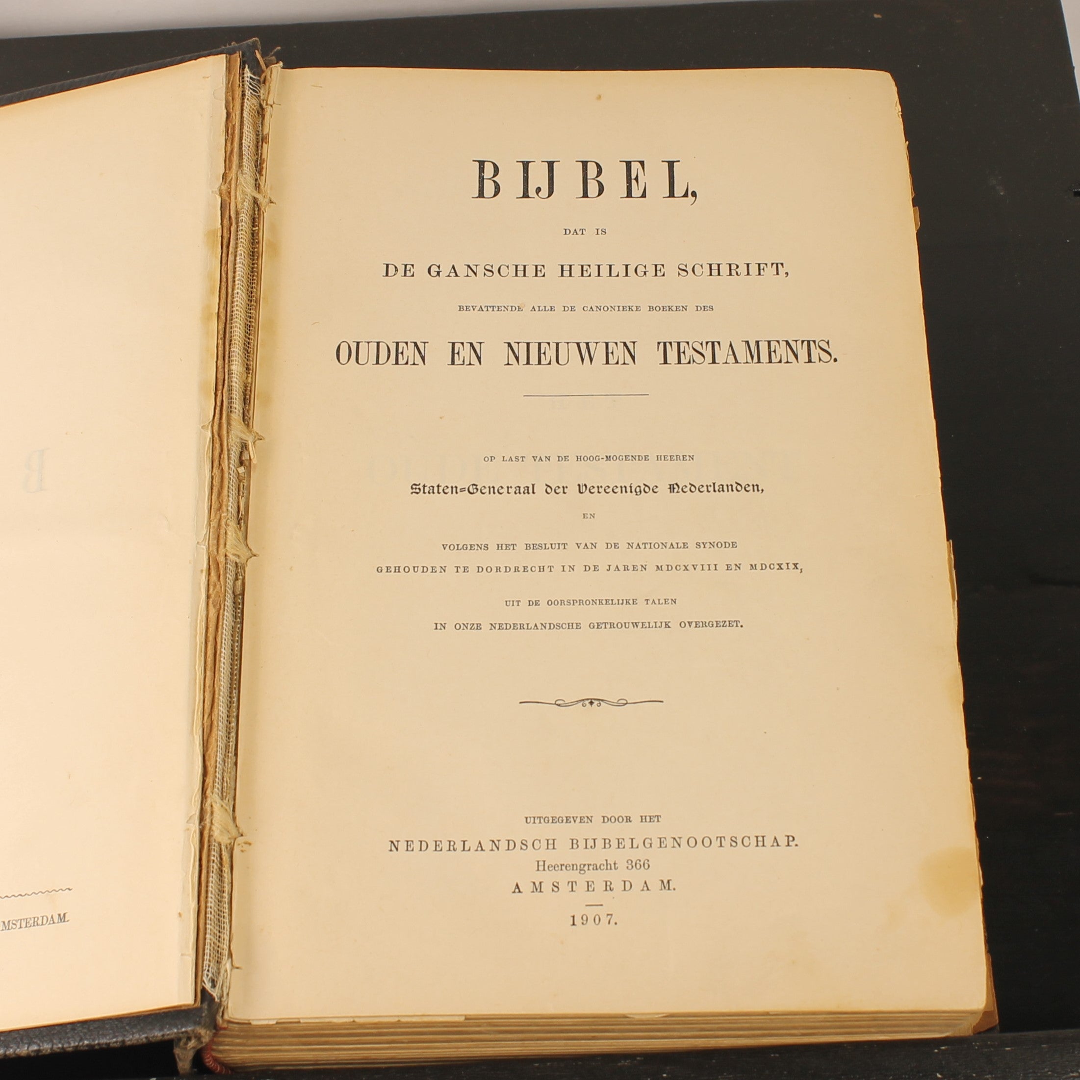 States Bible 1907 – Marriage Edition Rotterdam – Roeloffzen-Hübner & Van Santen Amsterdam