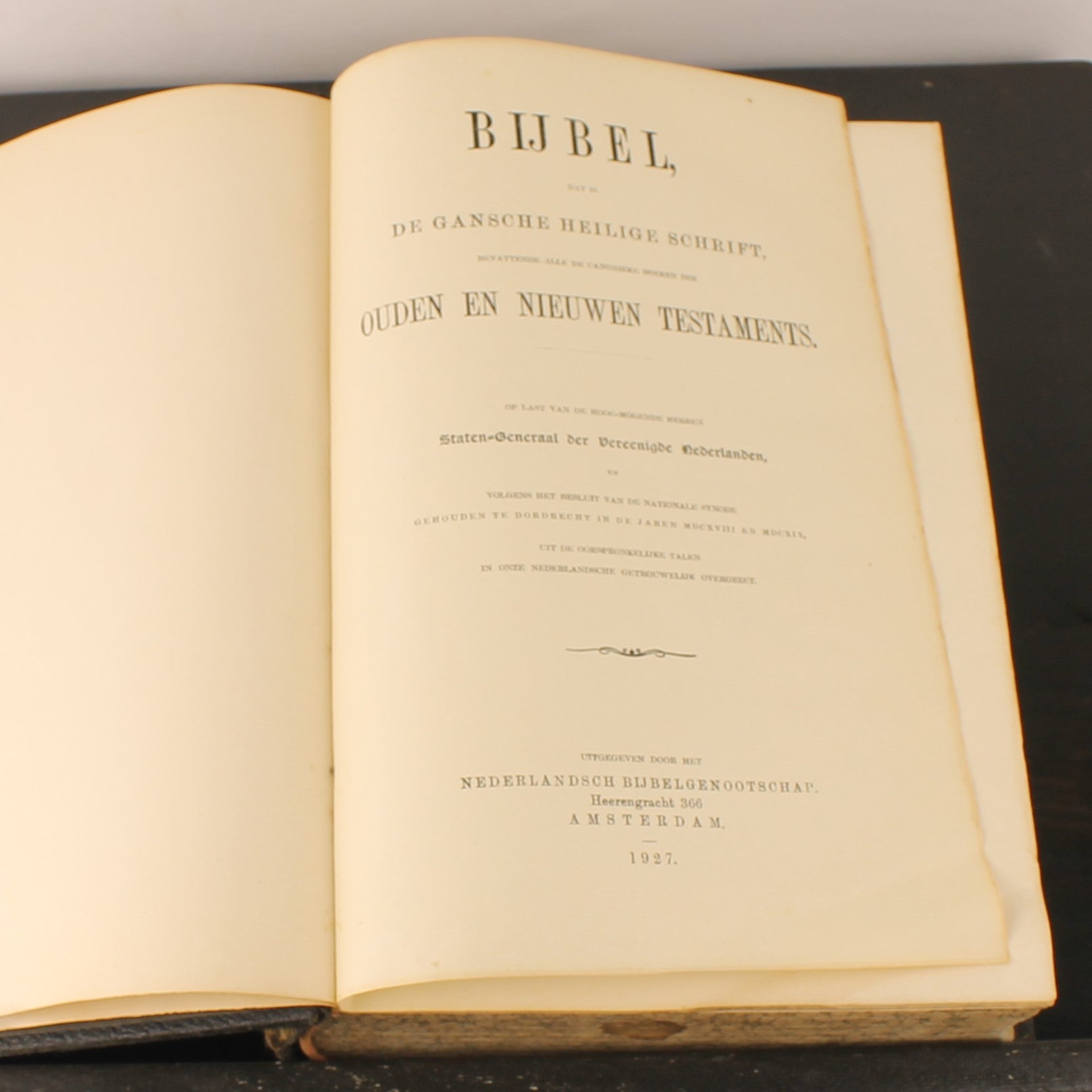 Wedding Bible 1927 – Netherlands Bible Society Amsterdam – 28cm