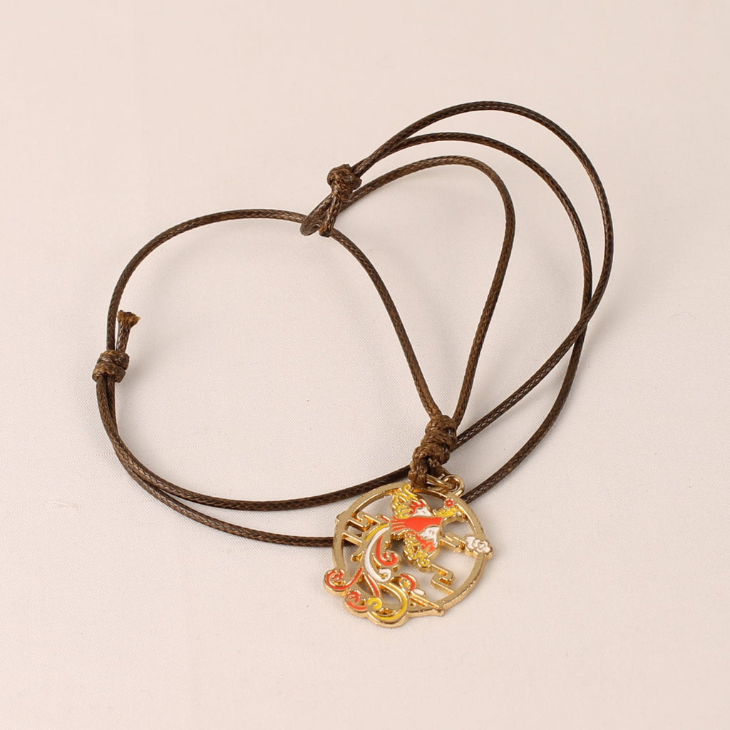 Modern Phoenix Pendant – Gold-Colored Jewelry with Adjustable Cord