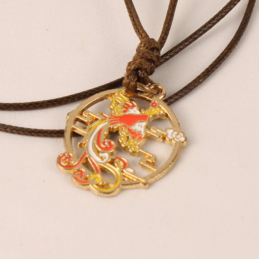 Modern Phoenix Pendant – Gold-Colored Jewelry with Adjustable Cord