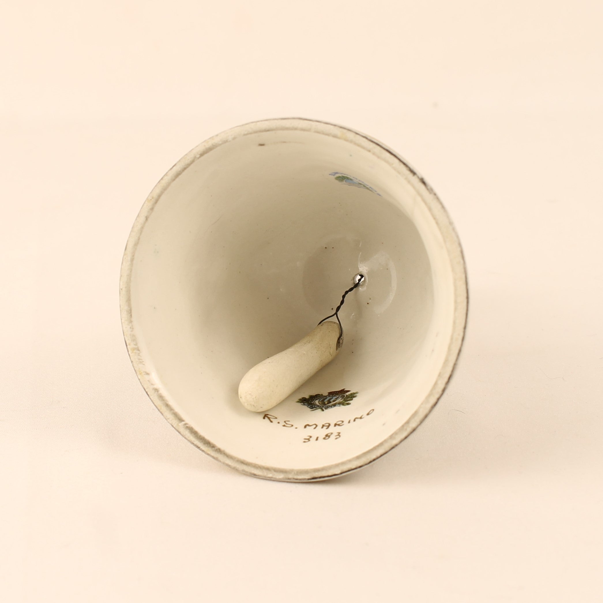 Capodimonte Tafelbel – Putti Decor – Italië ca. 1950–1970