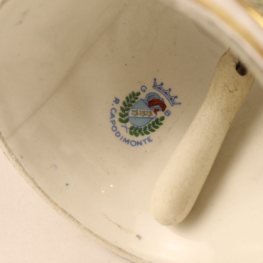 Capodimonte Tafelbel – Putti Decor – Italië ca. 1950–1970