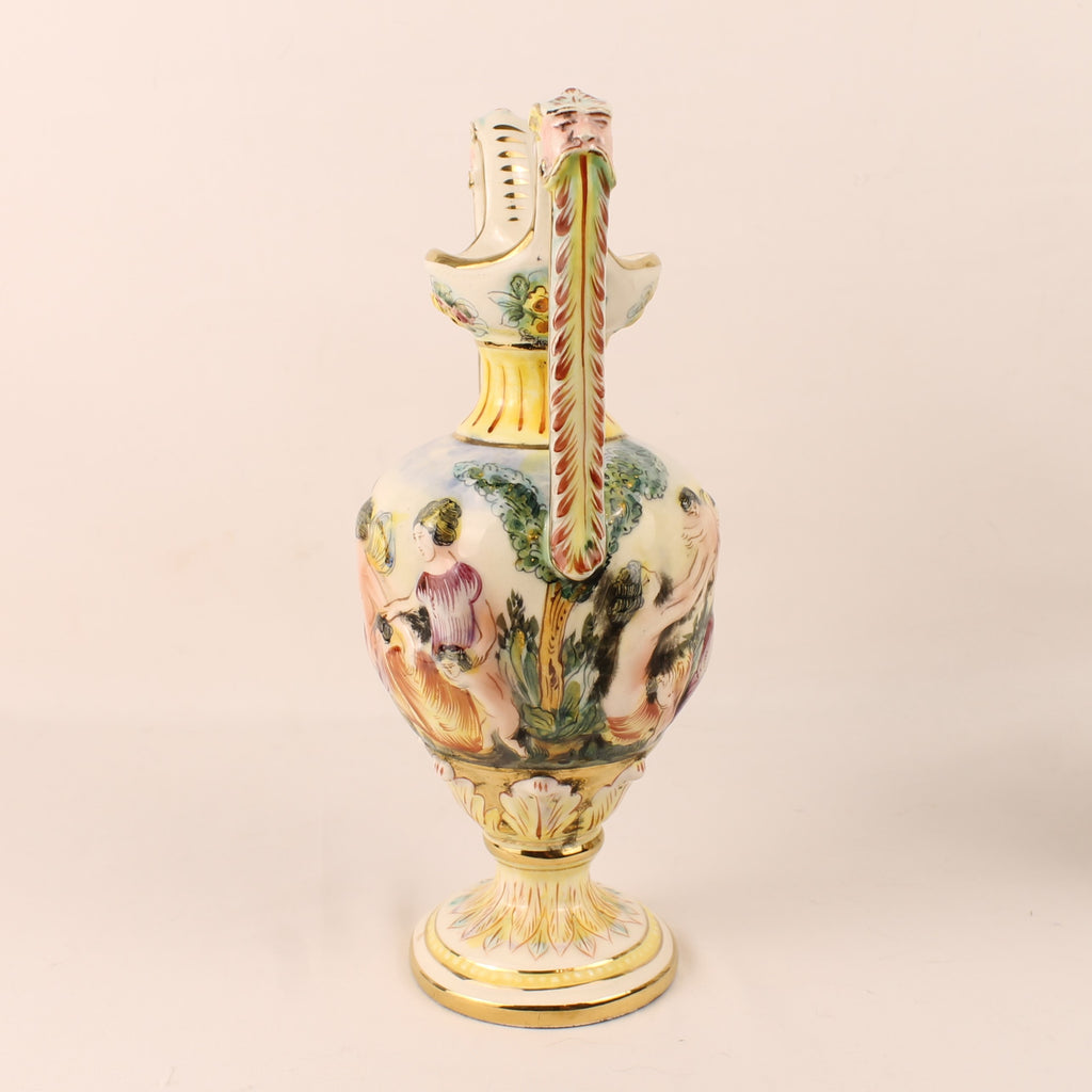 Capodimonte Sieramforen – Mythologisch Decor – Italië ca. 1960–1980 - set van 2