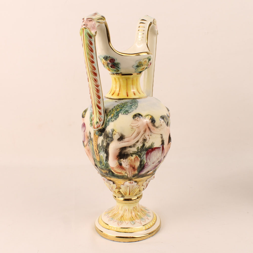Capodimonte Sieramforen – Mythologisch Decor – Italië ca. 1960–1980 - set van 2