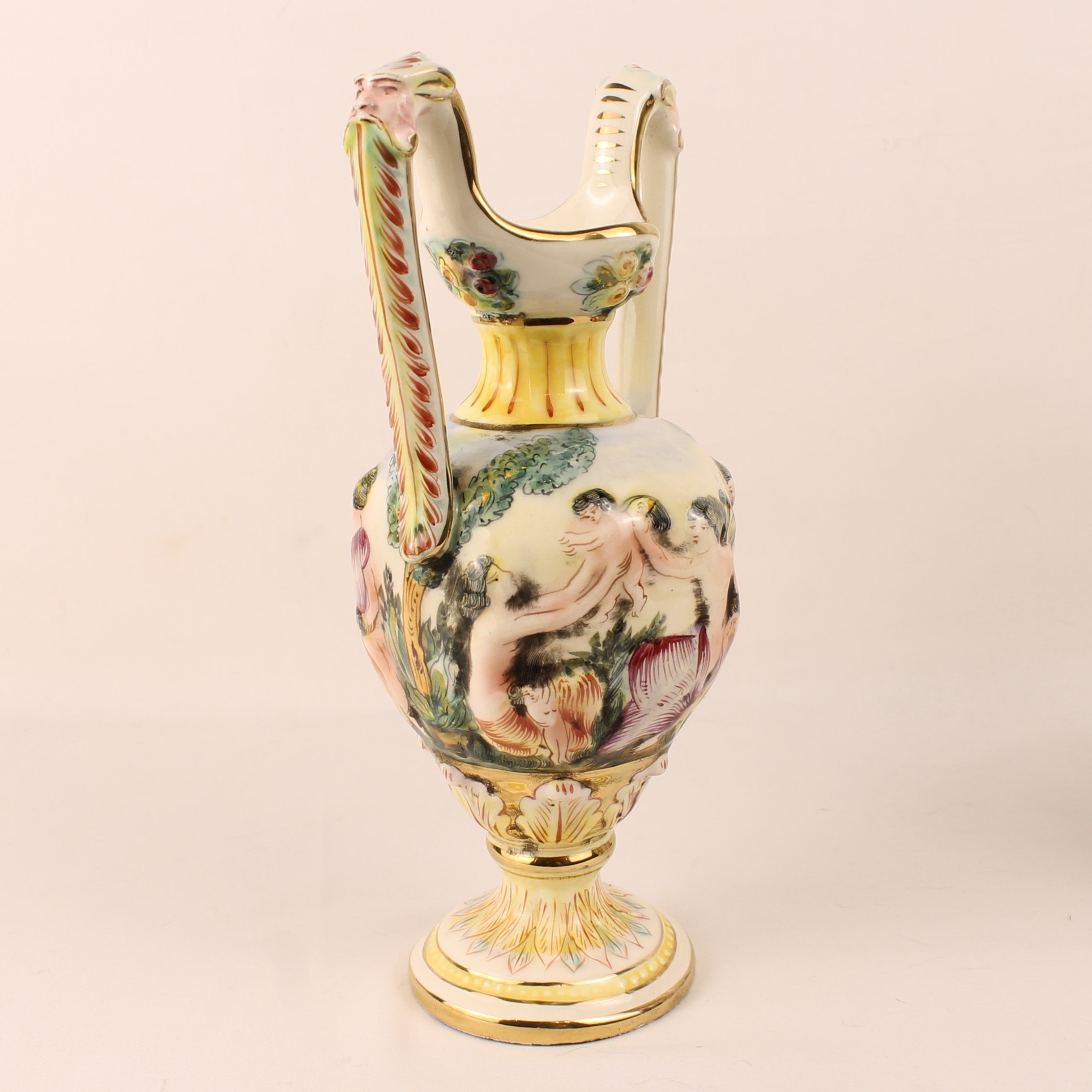 Capodimonte Sieramforen – Mythologisch Decor – Italië ca. 1960–1980 - set van 2