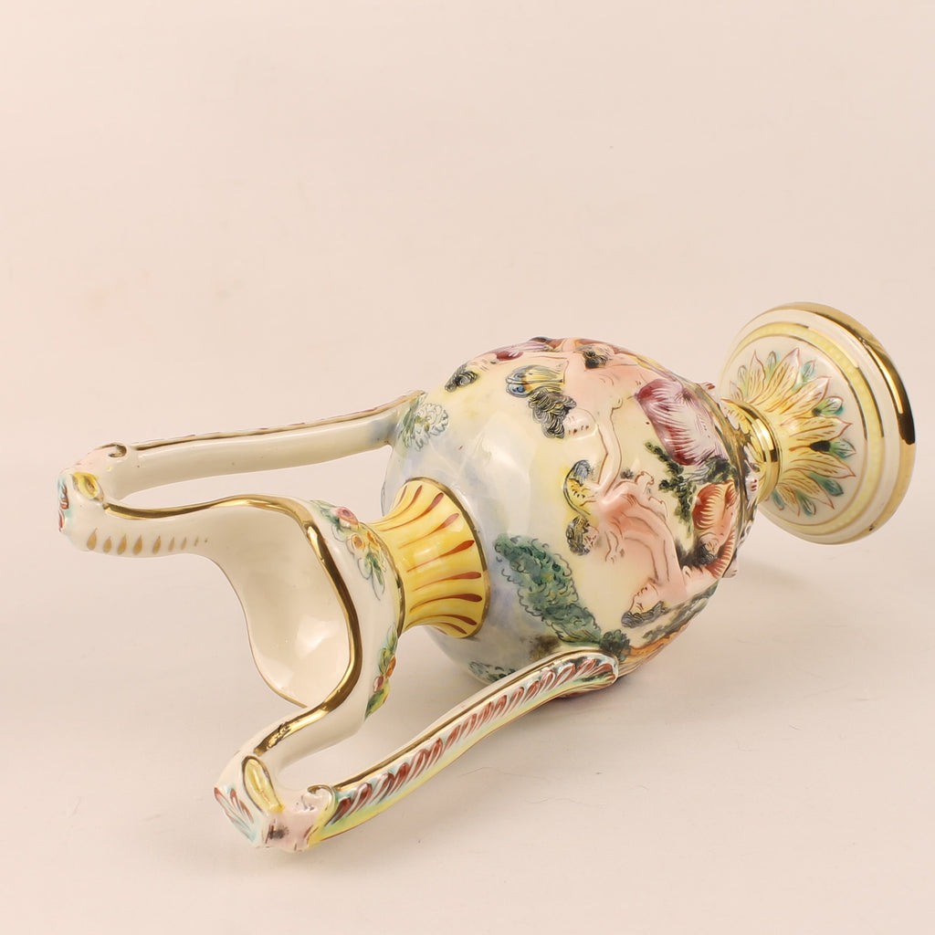 Capodimonte Sieramforen – Mythologisch Decor – Italië ca. 1960–1980 - set van 2