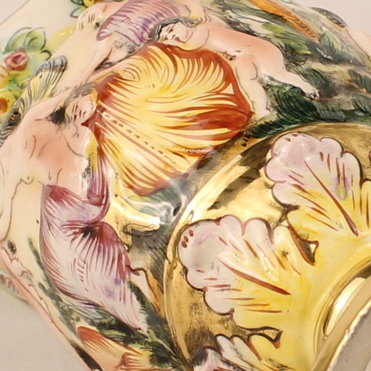 Capodimonte Sieramforen – Mythologisch Decor – Italië ca. 1960–1980 - set van 2