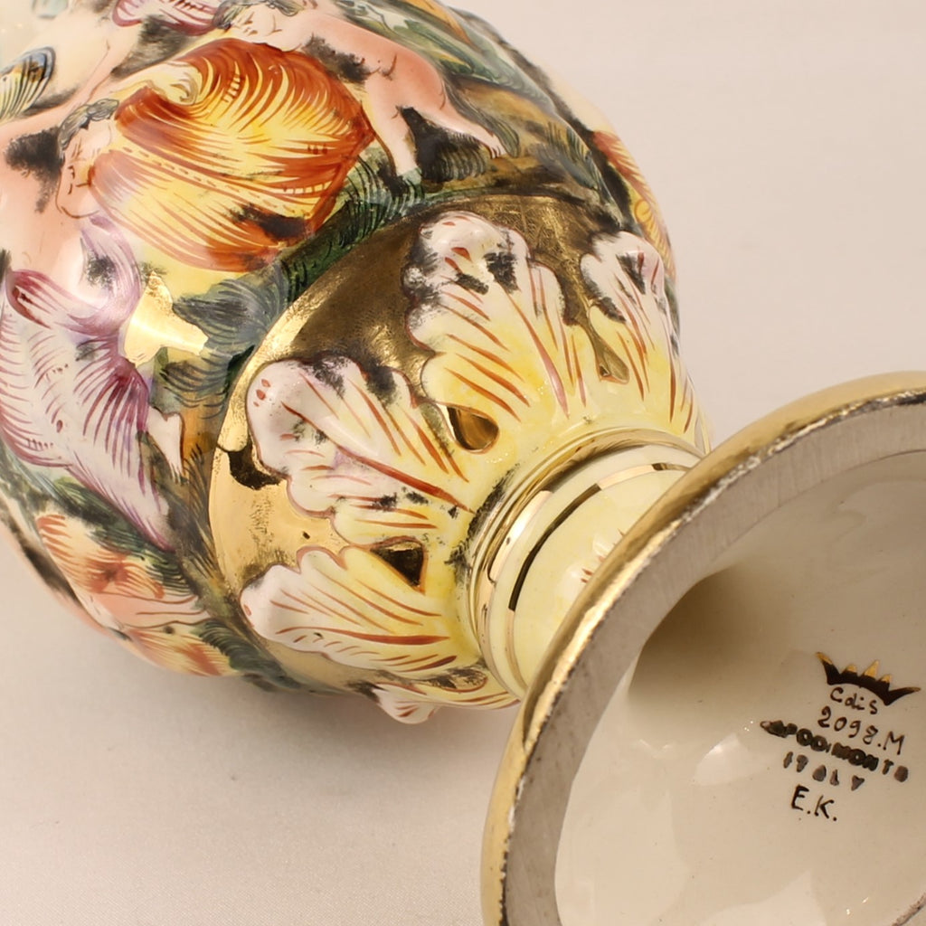 Capodimonte Sieramforen – Mythologisch Decor – Italië ca. 1960–1980 - set van 2