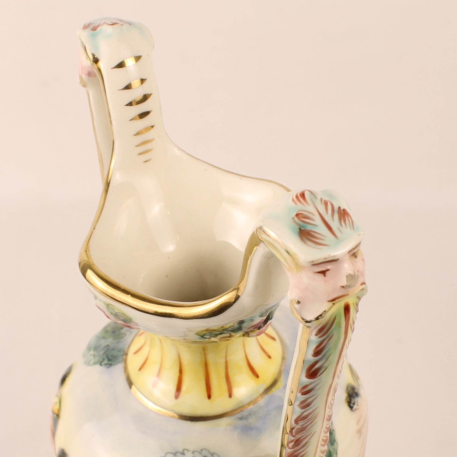 Capodimonte Sieramforen – Mythologisch Decor – Italië ca. 1960–1980 - set van 2