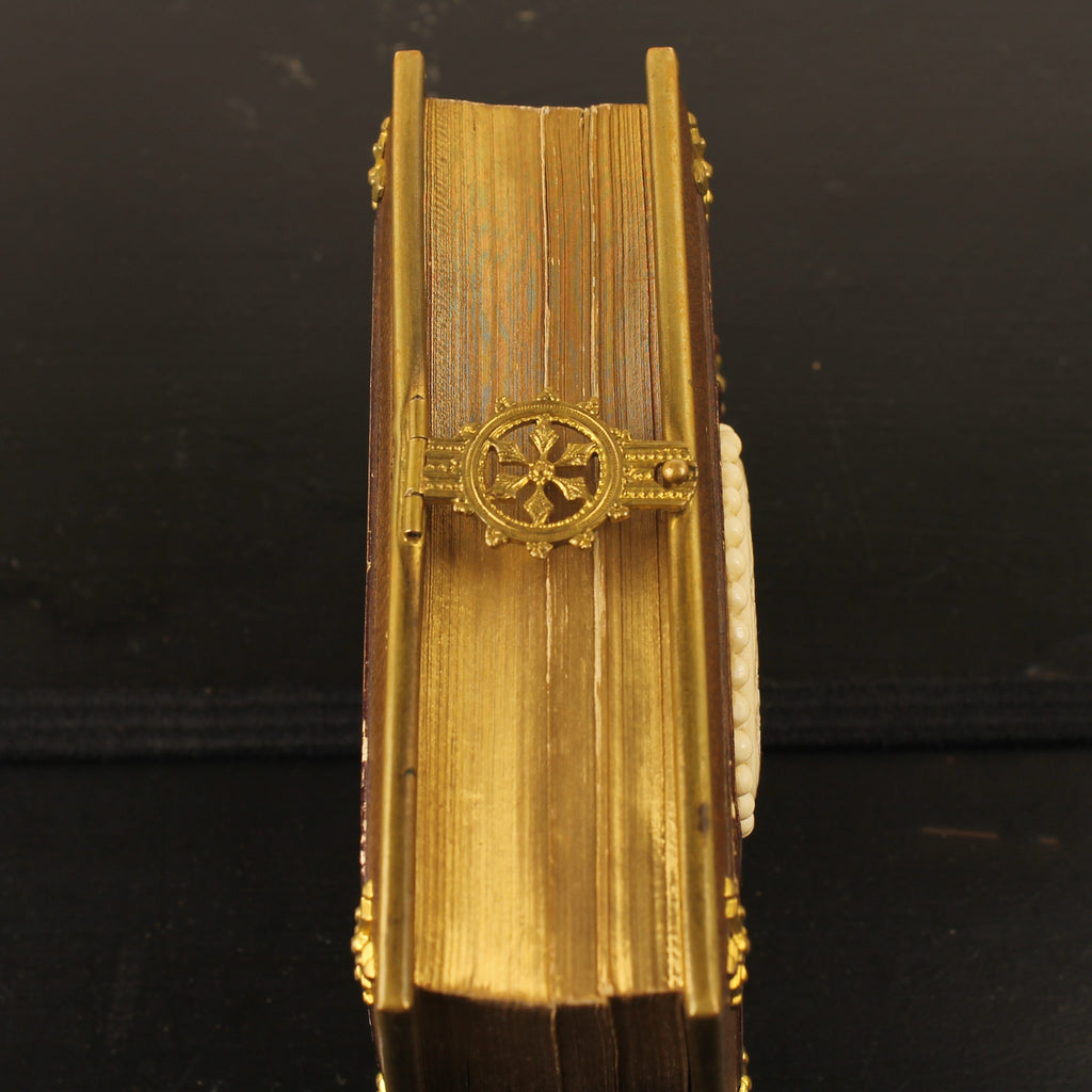 Im Kreuz ist Heil - Duits Gebedenboek 1875 - Luxe Metalen Band met Agnus Dei – Kevelaer