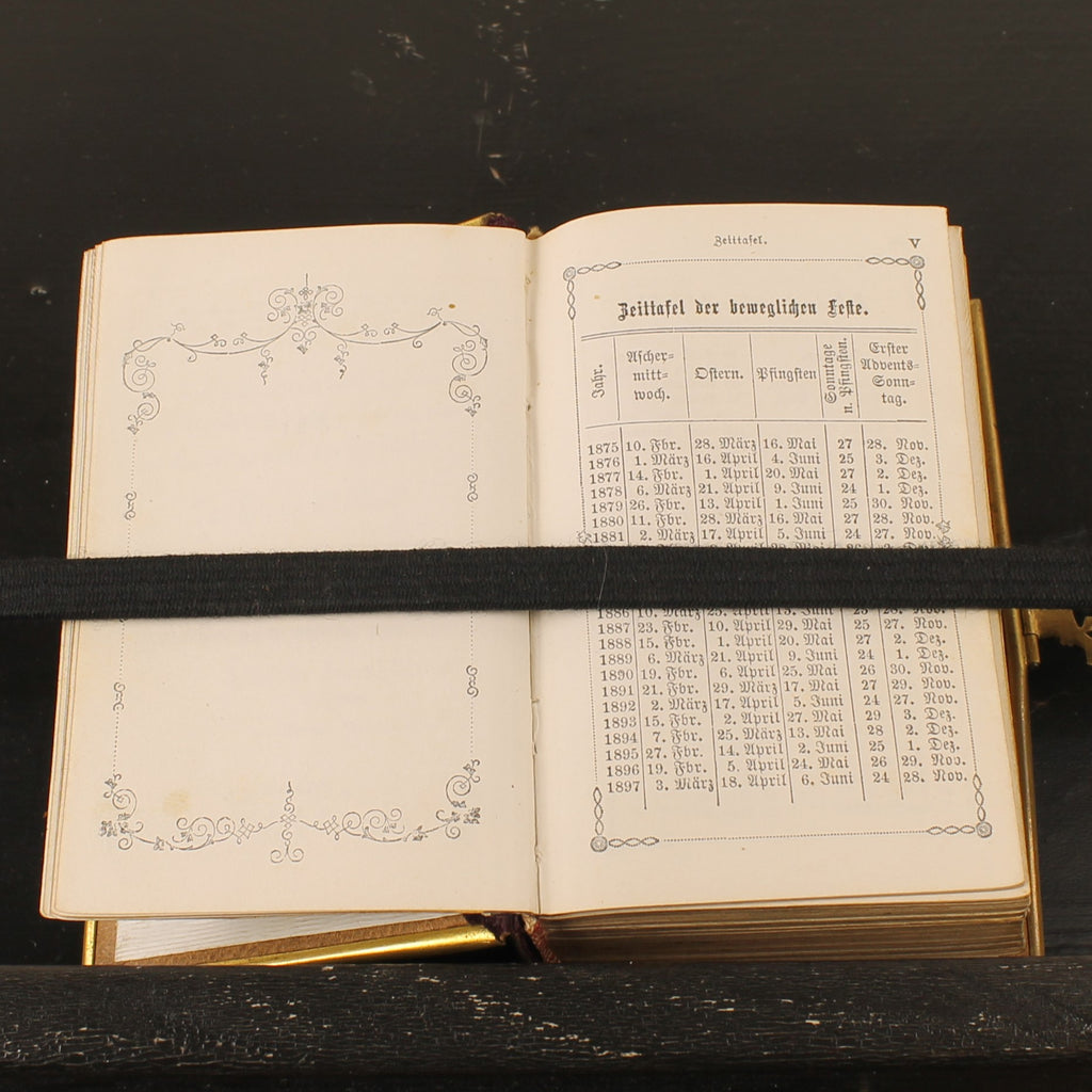 Im Kreuz ist Heil - Duits Gebedenboek 1875 - Luxe Metalen Band met Agnus Dei – Kevelaer