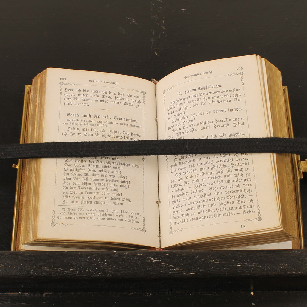 Im Kreuz ist Heil - Duits Gebedenboek 1875 - Luxe Metalen Band met Agnus Dei – Kevelaer