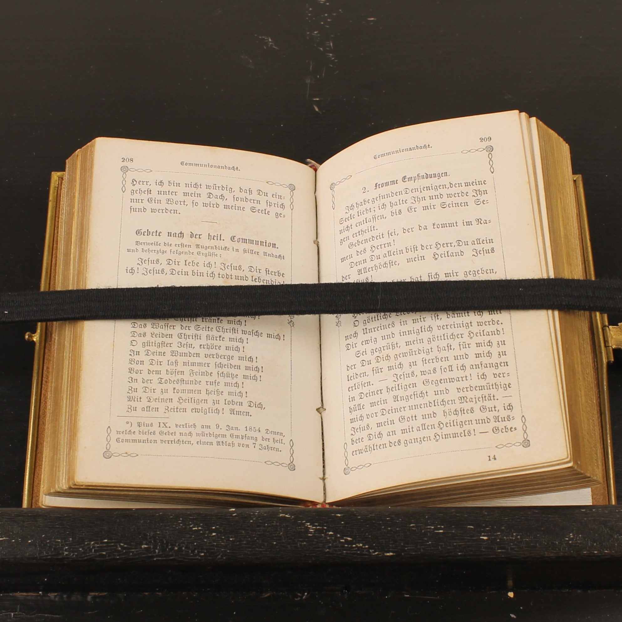 Im Kreuz ist Heil - Duits Gebedenboek 1875 - Luxe Metalen Band met Agnus Dei – Kevelaer