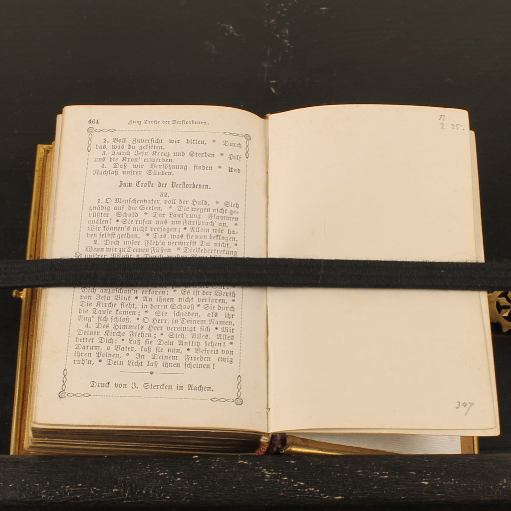 Im Kreuz ist Heil - Duits Gebedenboek 1875 - Luxe Metalen Band met Agnus Dei – Kevelaer
