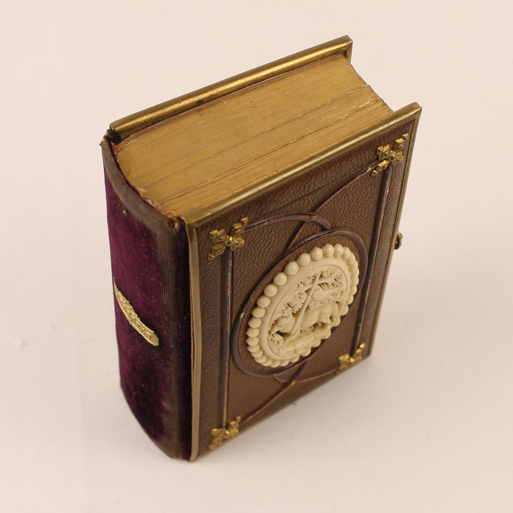 Im Kreuz ist Heil - Duits Gebedenboek 1875 - Luxe Metalen Band met Agnus Dei – Kevelaer