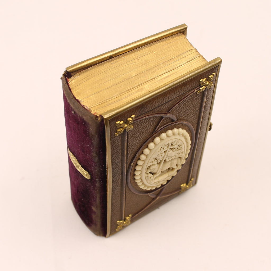 Im Kreuz ist Heil - Duits Gebedenboek 1875 - Luxe Metalen Band met Agnus Dei – Kevelaer