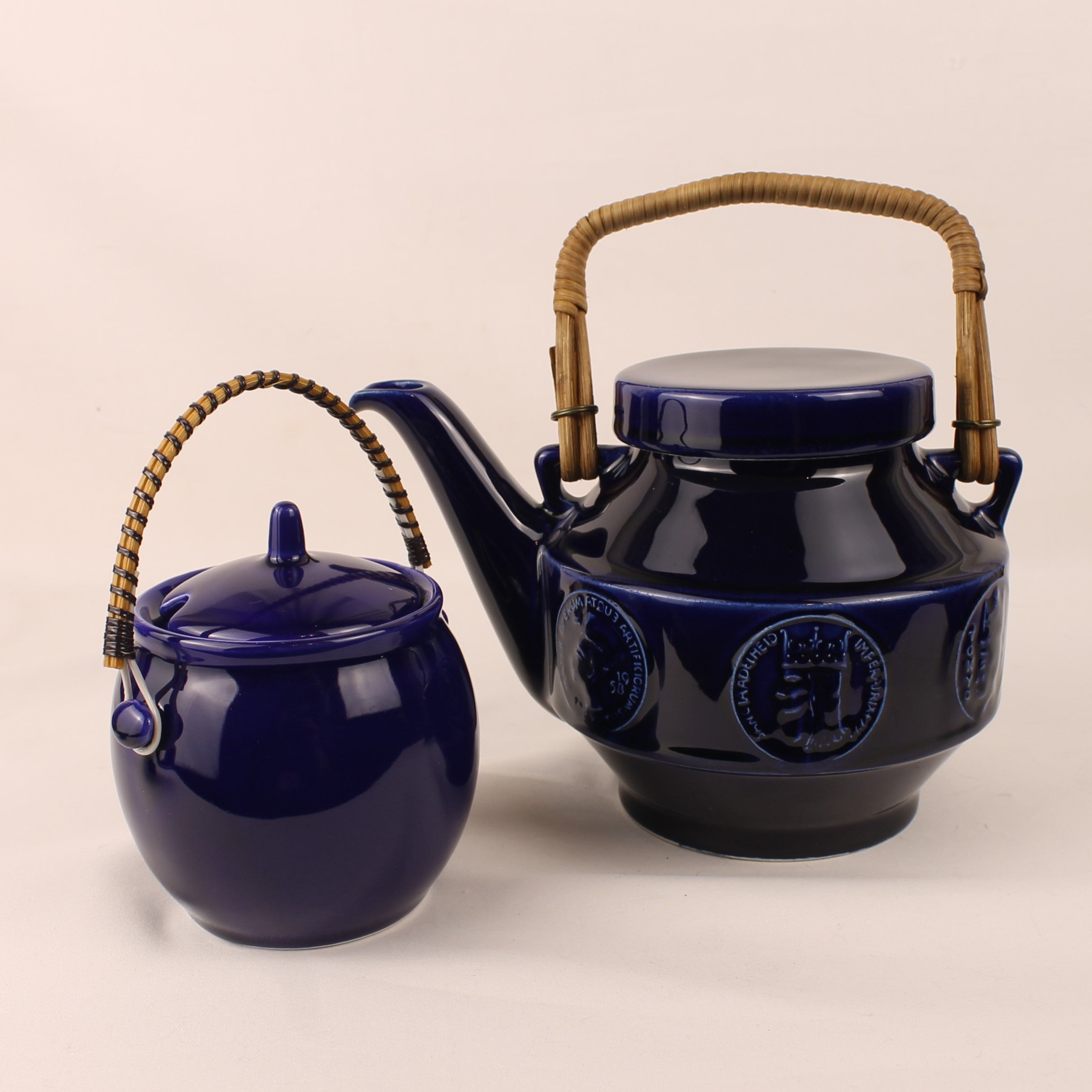 Van Nelle Tea Set – Tokyo 1964 Olympic Games – Cobalt Blue Ceramic