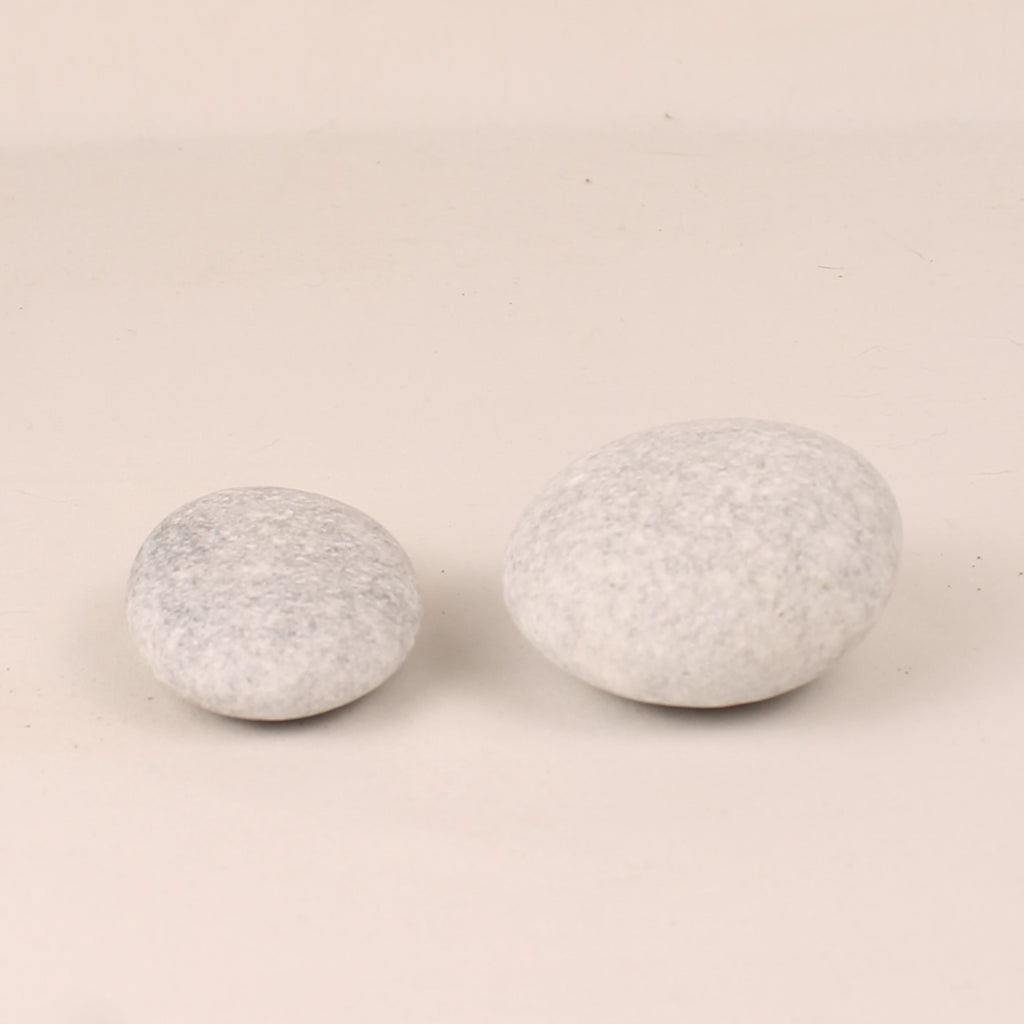 Worry Stones 6–7 cm – Ovale Handstenen - Natuursteen - Set van 2
