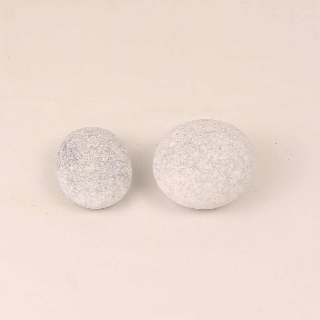 Worry Stones 6–7 cm – Ovale Handstenen - Natuursteen - Set van 2
