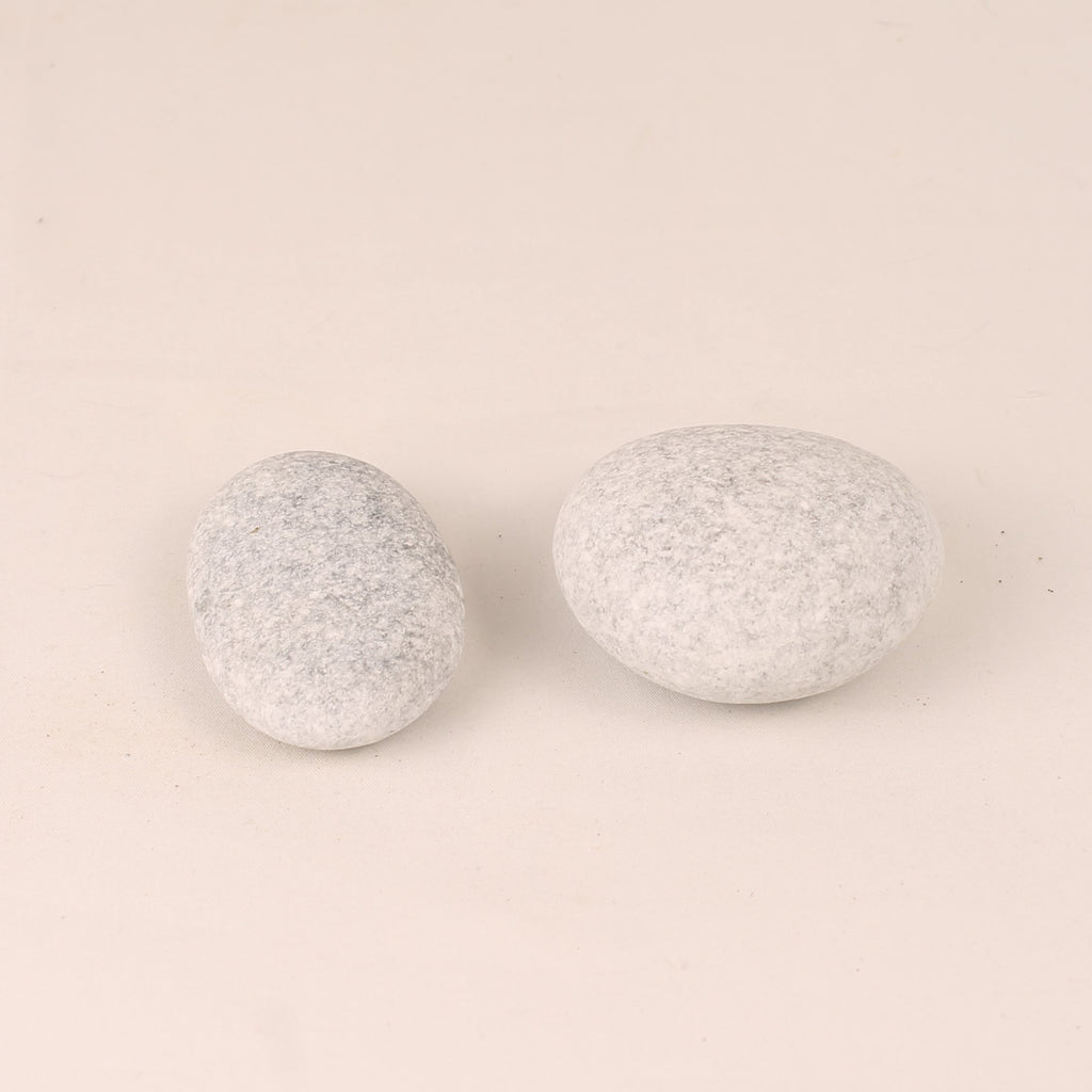 Worry Stones 6–7 cm – Ovale Handstenen - Natuursteen - Set van 2