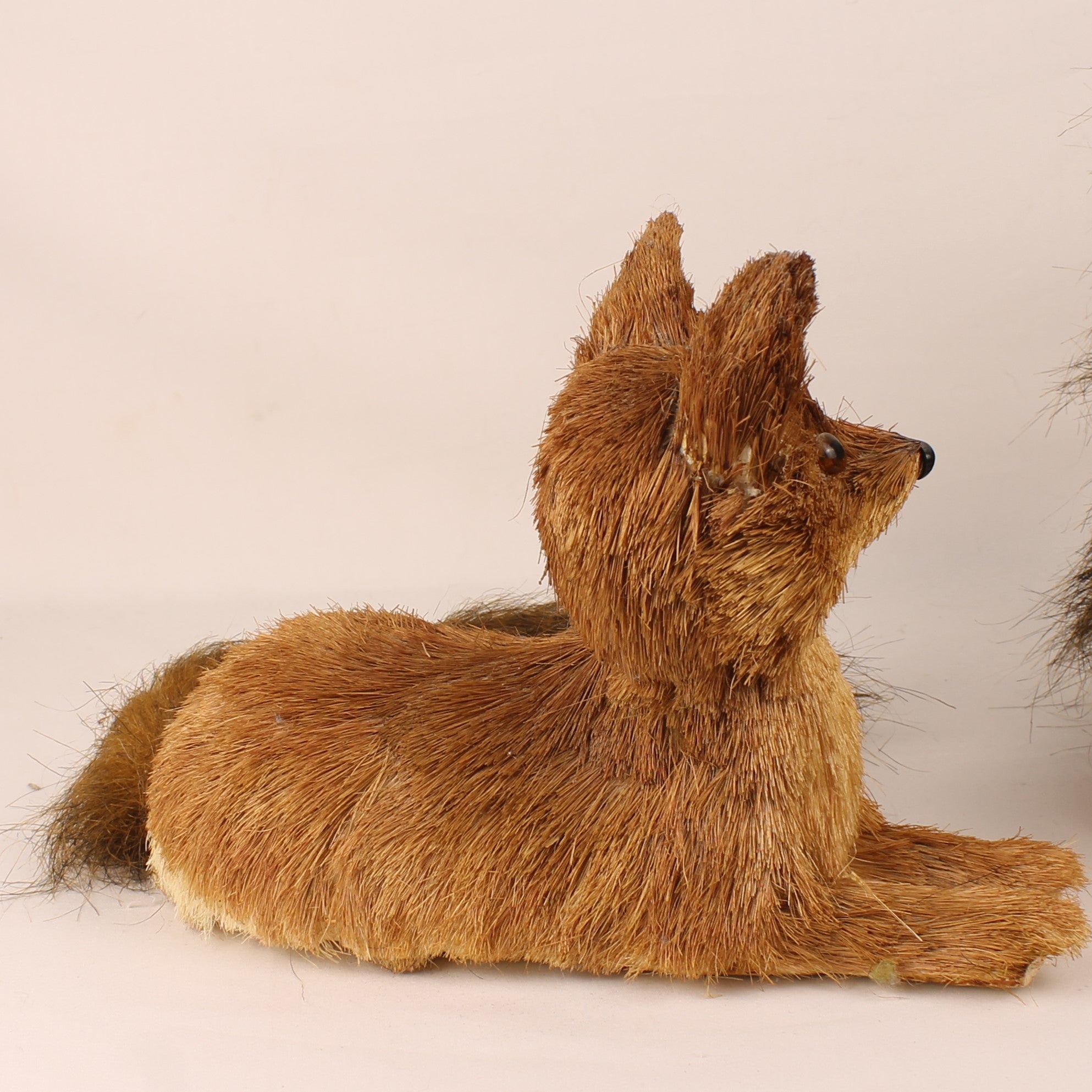 Vos & Eekhoorn – Vintage Borstelwerk - Natuurdecoratie Set