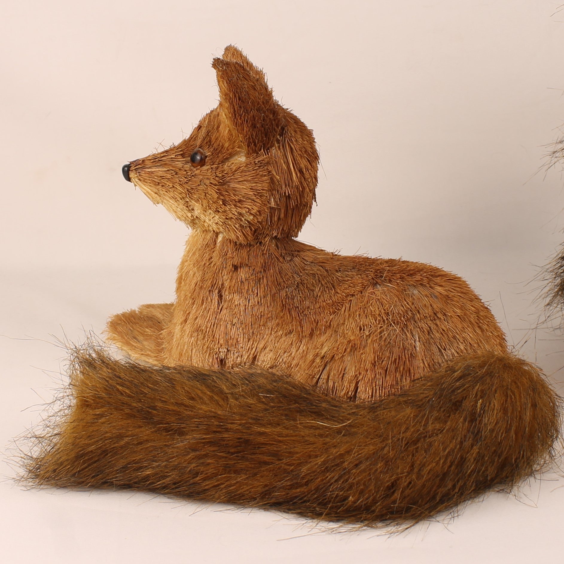 Vos & Eekhoorn – Vintage Borstelwerk - Natuurdecoratie Set