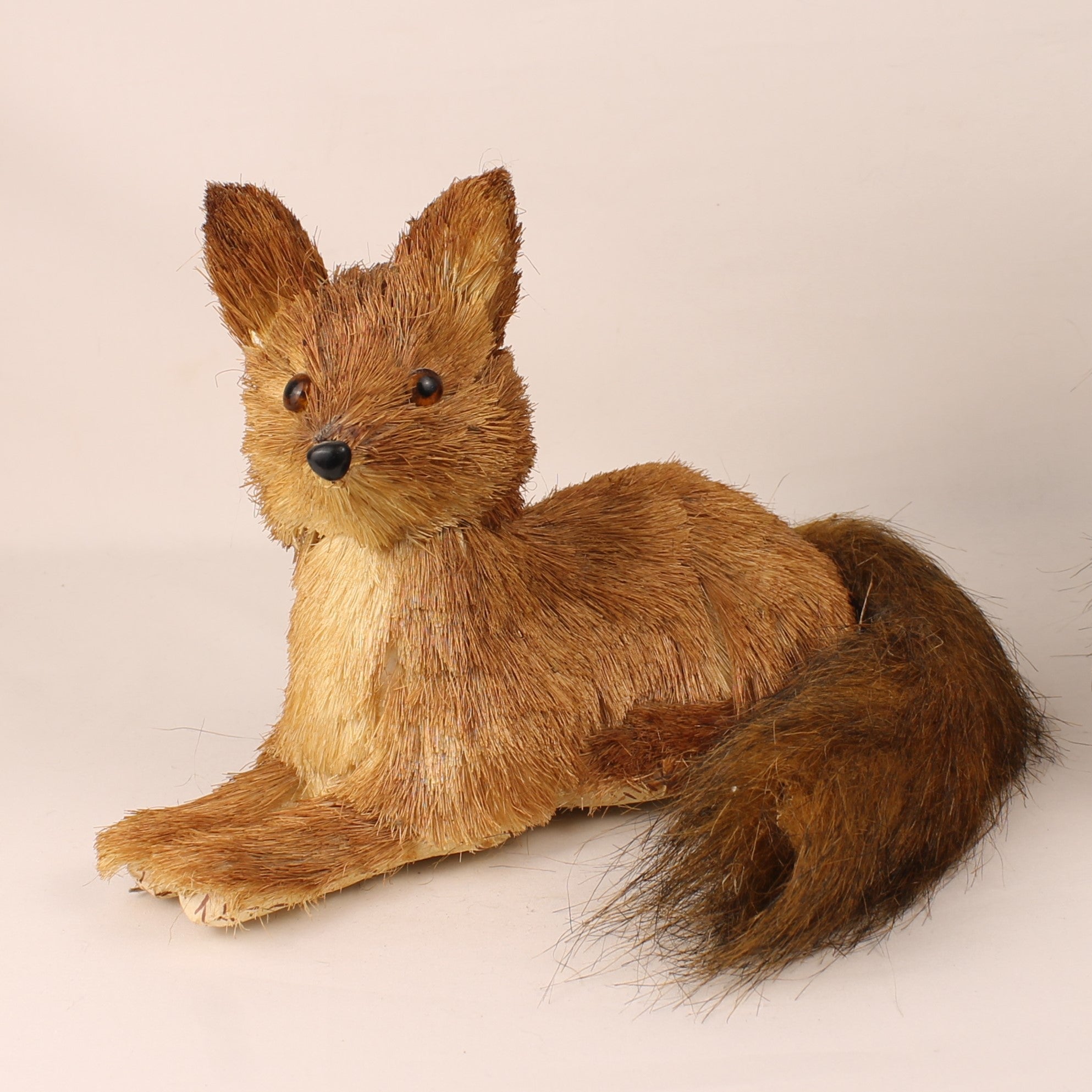 Vos & Eekhoorn – Vintage Borstelwerk - Natuurdecoratie Set