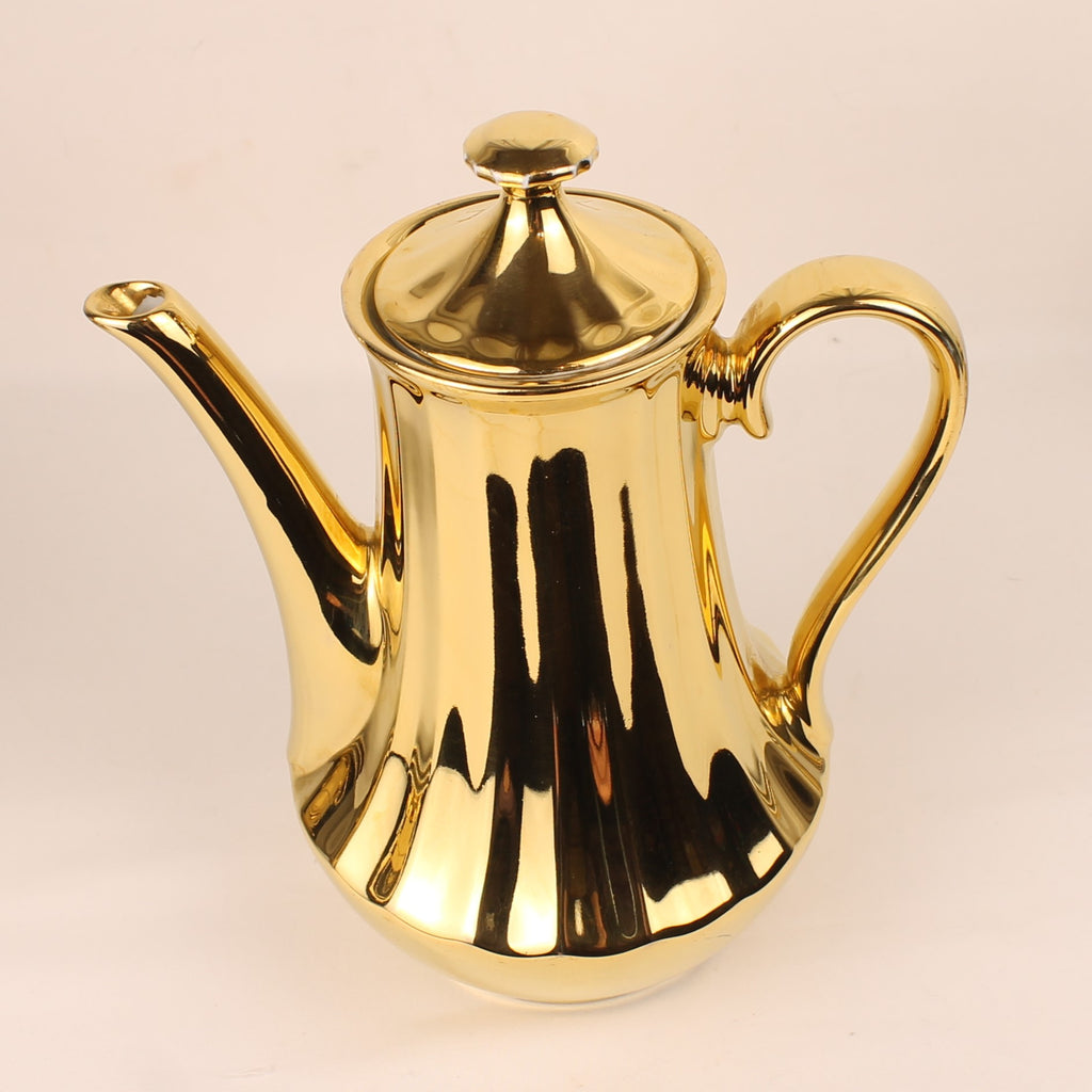 Wunsiedel Bavaria Volledig Verguld Mokka Servies – Mid Century Duitsland ca. 1960
