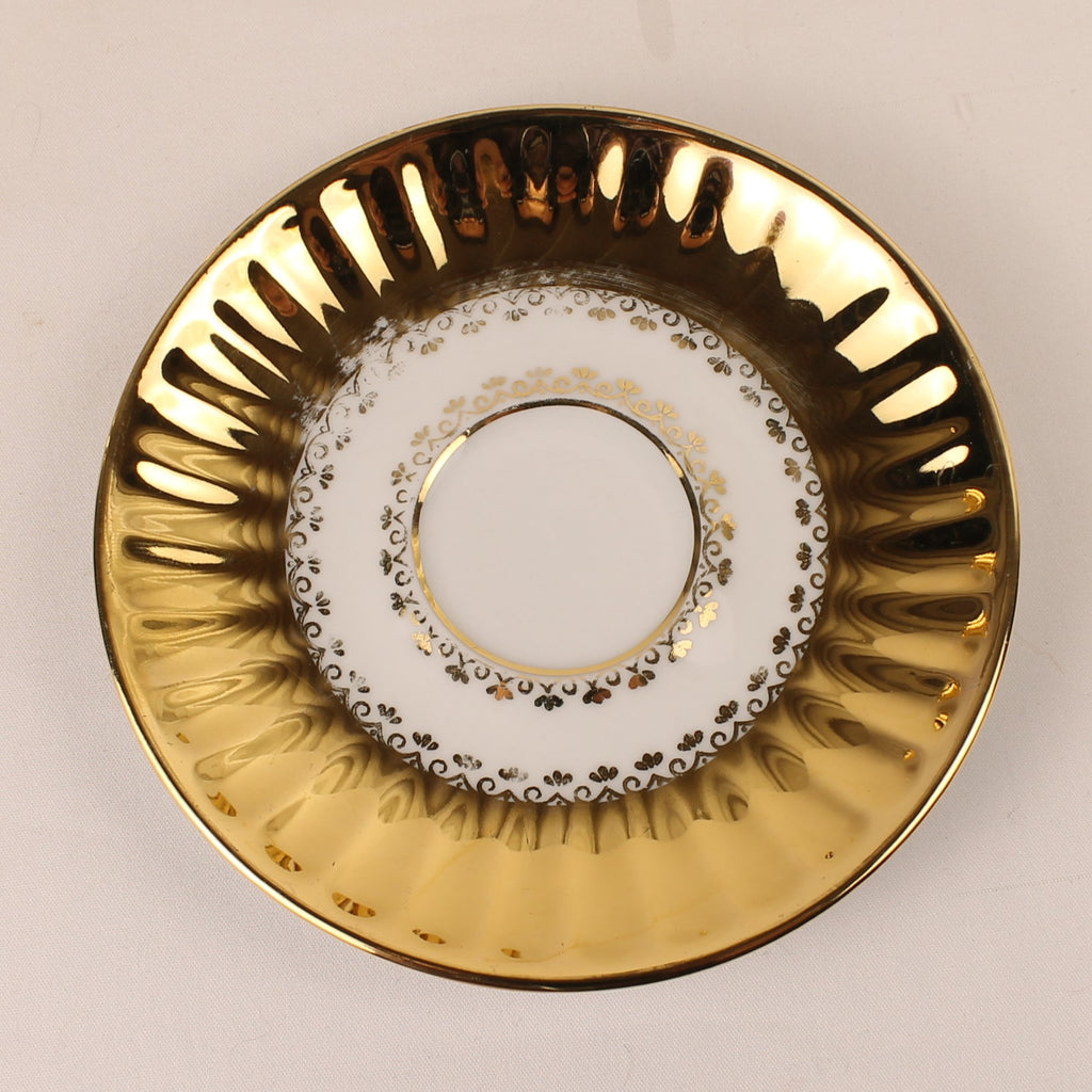 Wunsiedel Bavaria Volledig Verguld Mokka Servies – Mid Century Duitsland ca. 1960