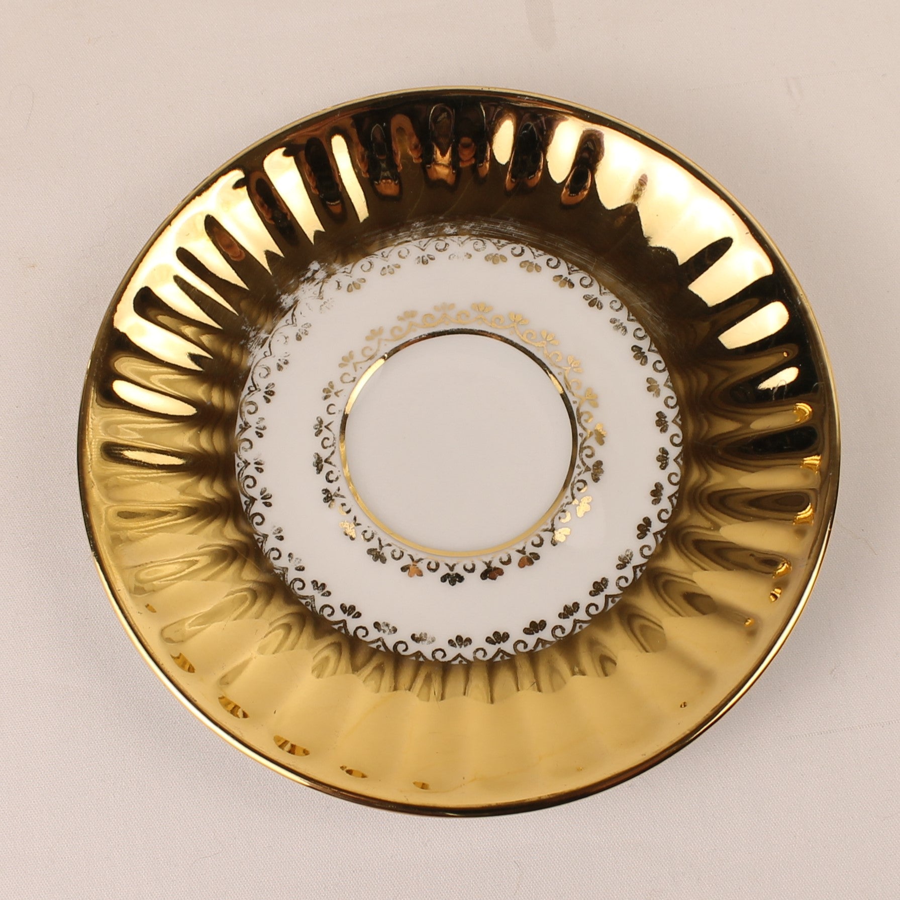 Wunsiedel Bavaria Volledig Verguld Mokka Servies – Mid Century Duitsland ca. 1960