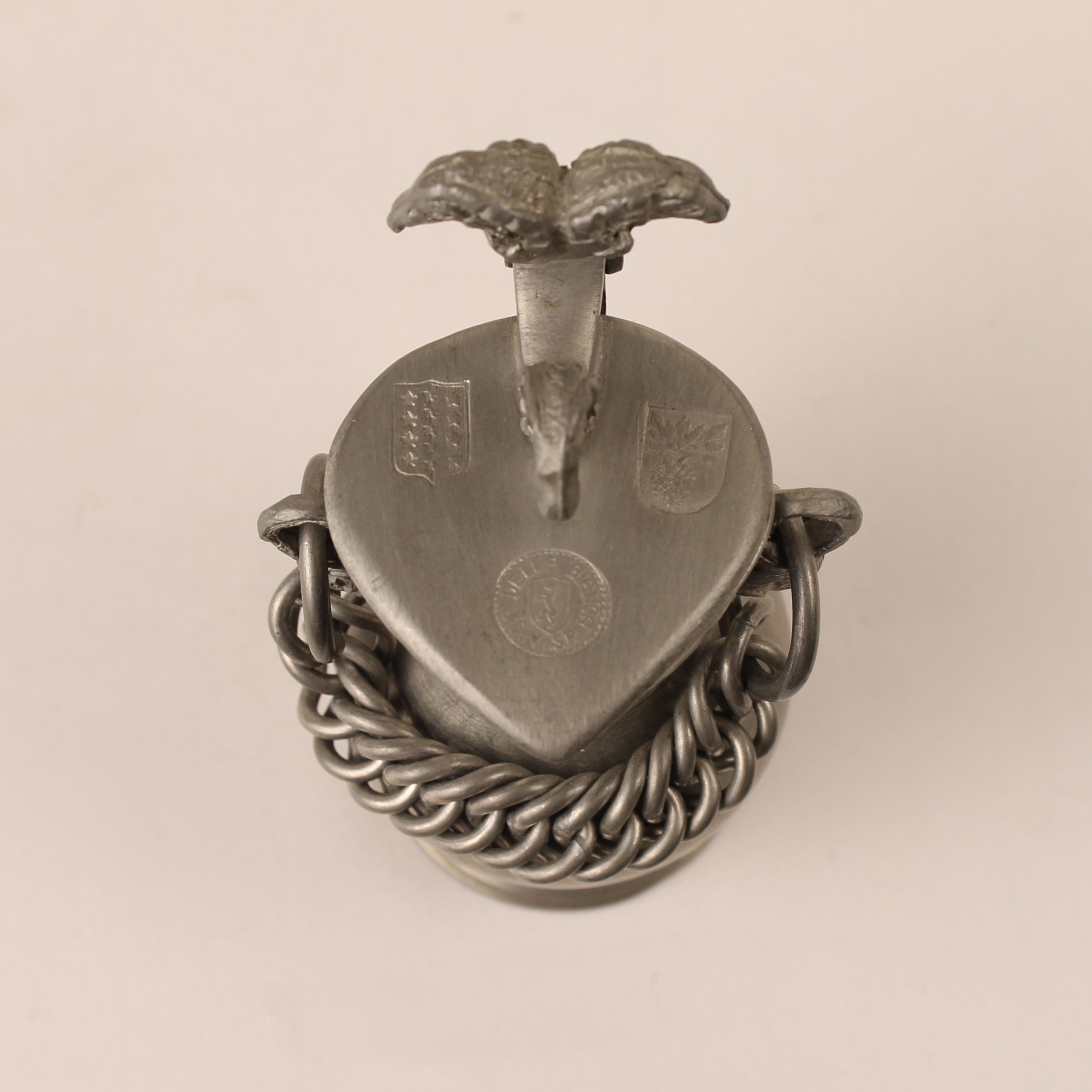 J.P. Della Bianca Zwitserse Tinnen Miniatuur Kruik met 3 Rammen