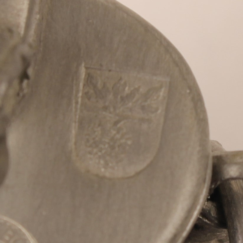 J.P. Della Bianca Zwitserse Tinnen Miniatuur Kruik met 3 Rammen