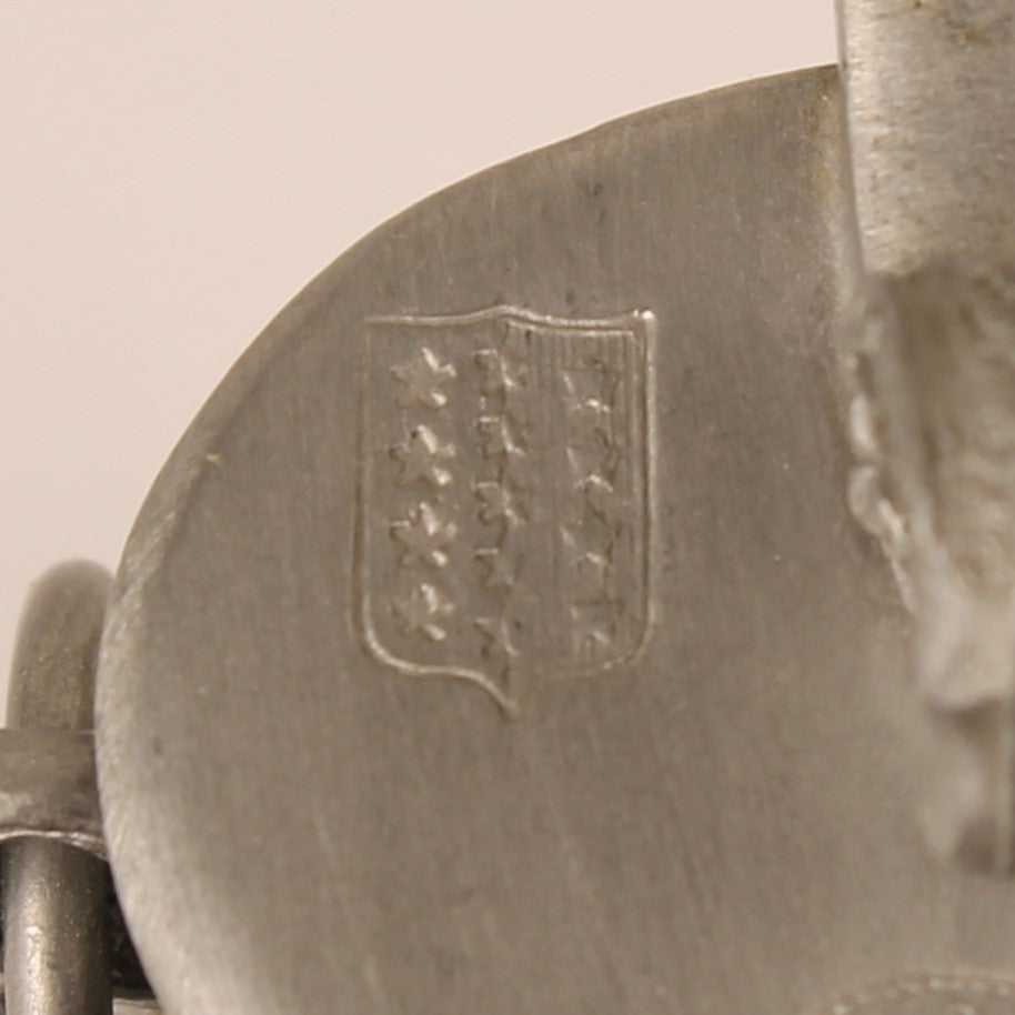 J.P. Della Bianca Zwitserse Tinnen Miniatuur Kruik met 3 Rammen