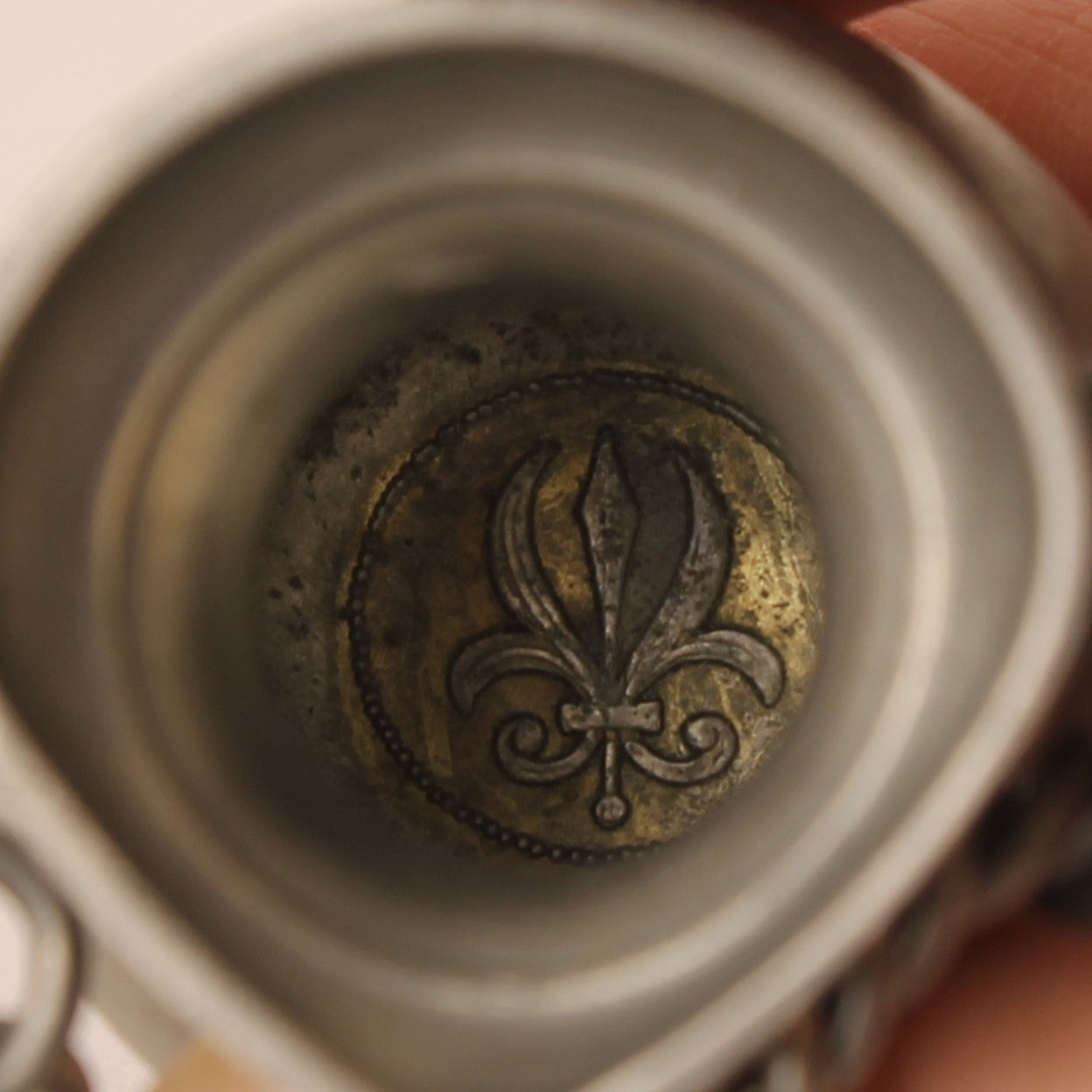 J.P. Della Bianca Zwitserse Tinnen Miniatuur Kruik met 3 Rammen