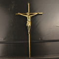 Wandkruis met Corpus - Goudkleurig 24.5cm