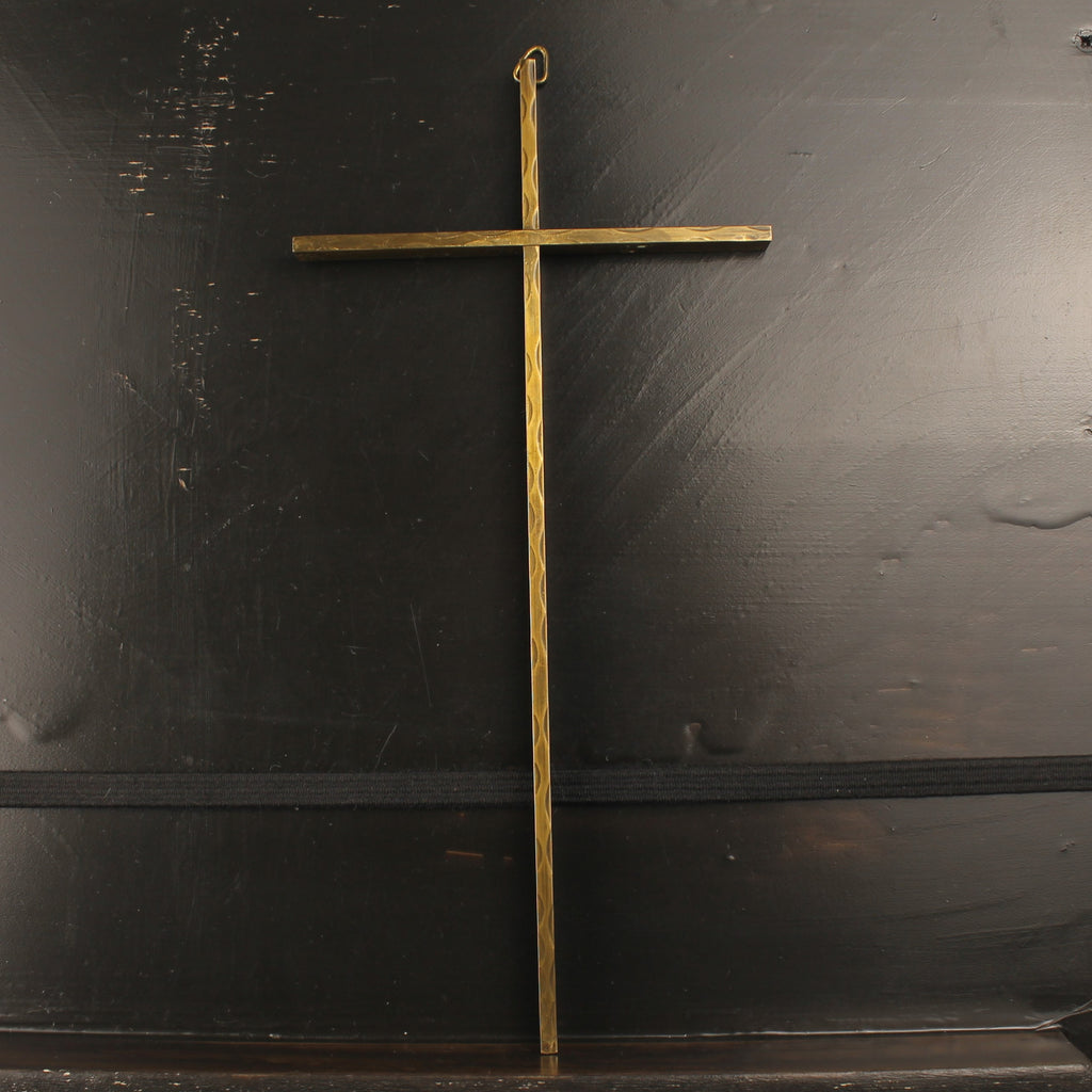 Wandkruis Messing - 25 cm