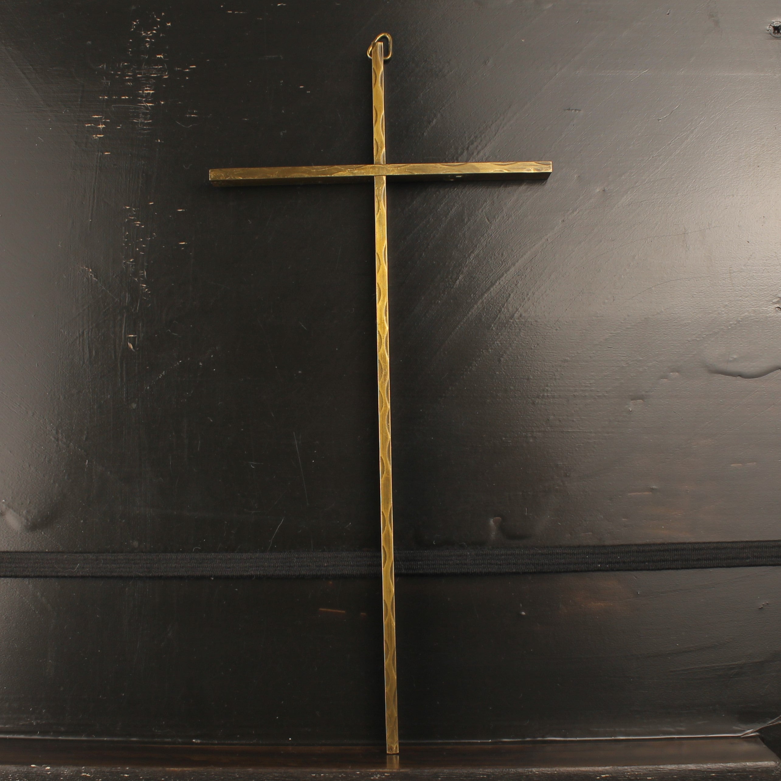 Wandkruis Messing - 25 cm