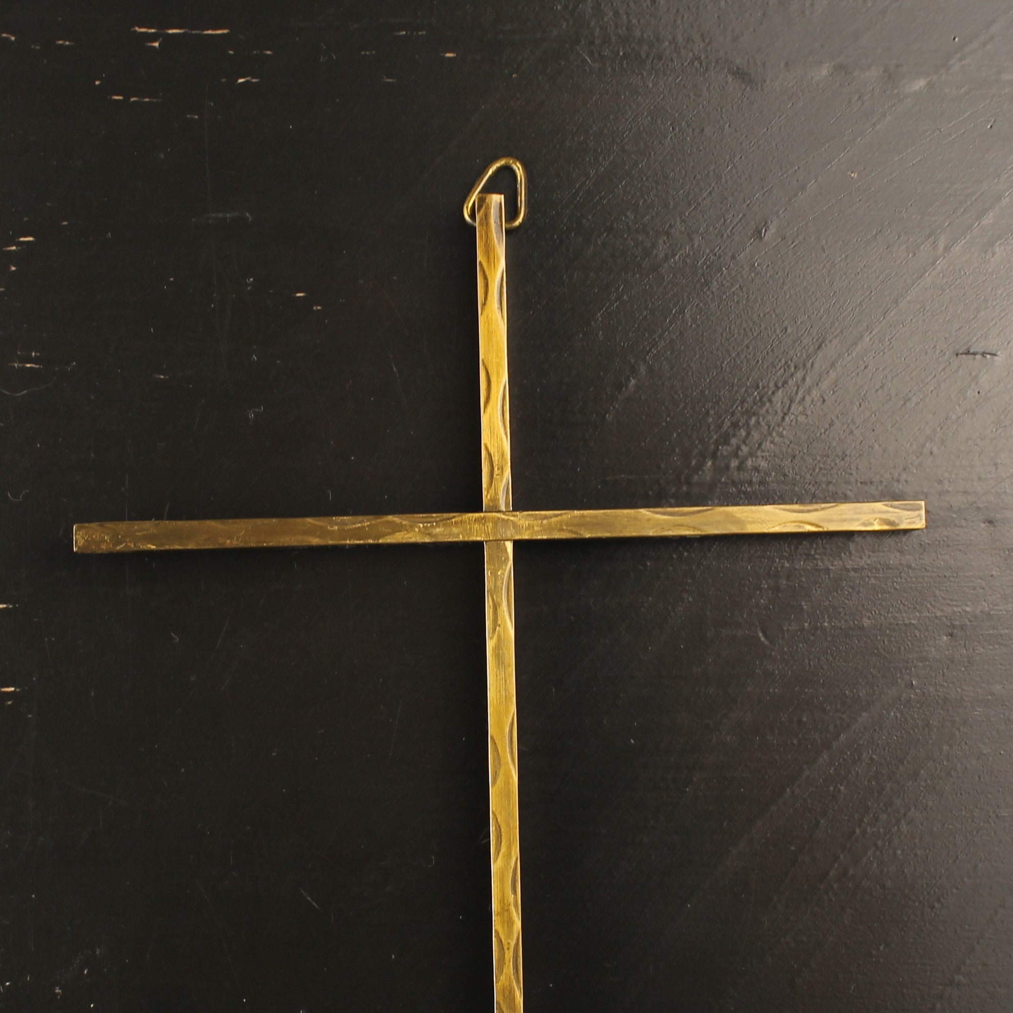 Wandkruis Messing - 25 cm