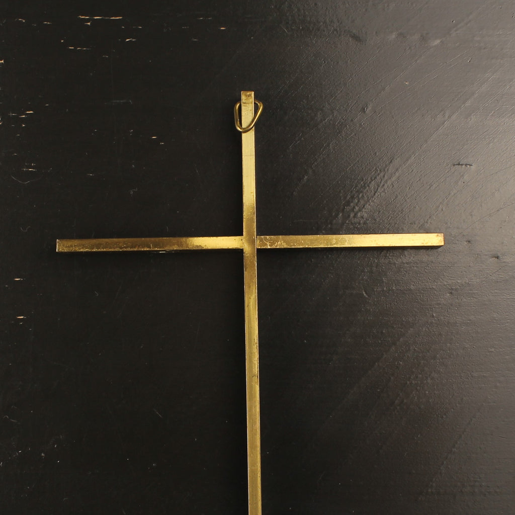 Wandkruis Messing - 25 cm
