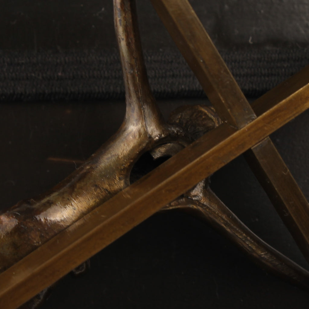 Wandkruis Messing met Corpus – ca. 1960 – 25 cm