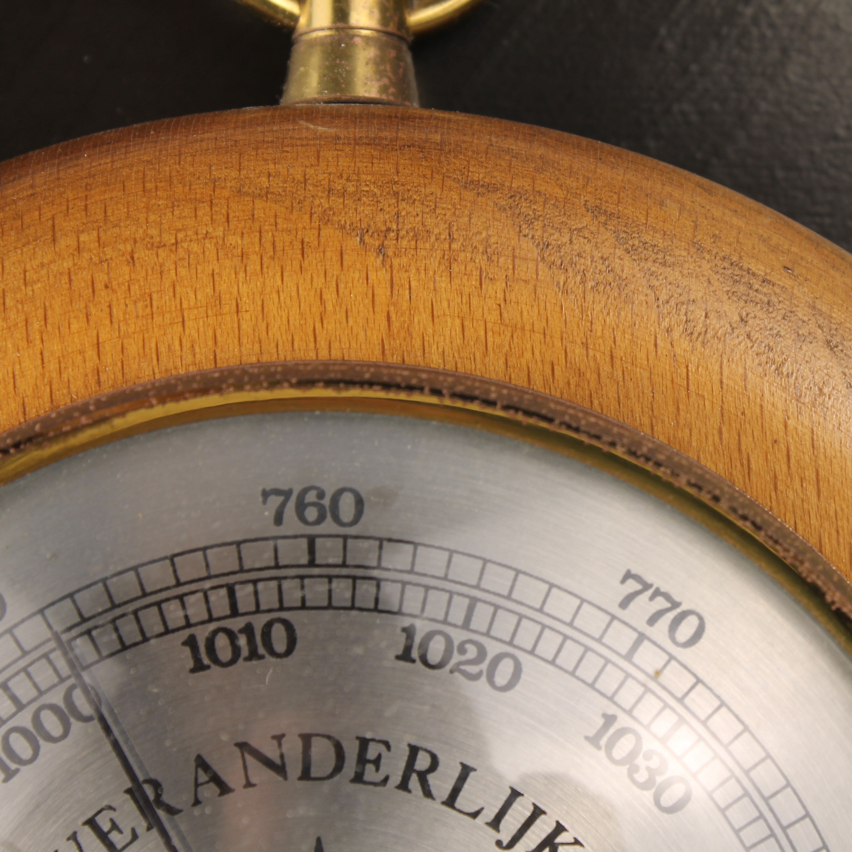 Fischer Wandbarometer – Made in GDR – 15 cm – Jaren 60/70