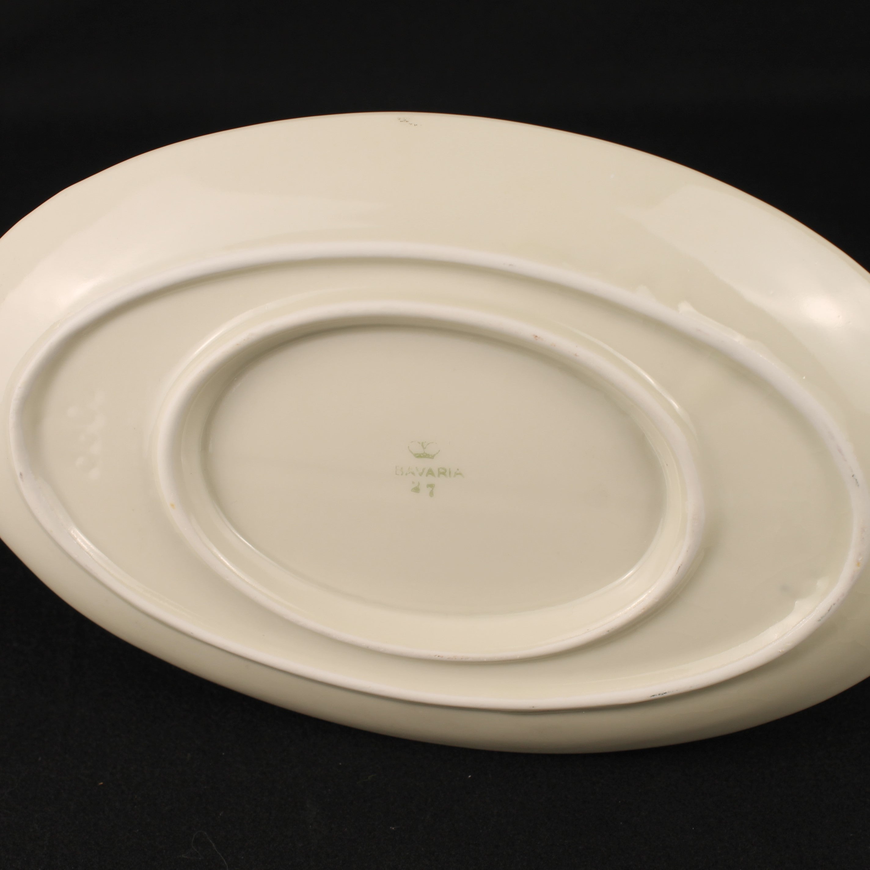 Bavaria Porseleinen Sauskom met Onderschotel – Goudrand – 21 cm