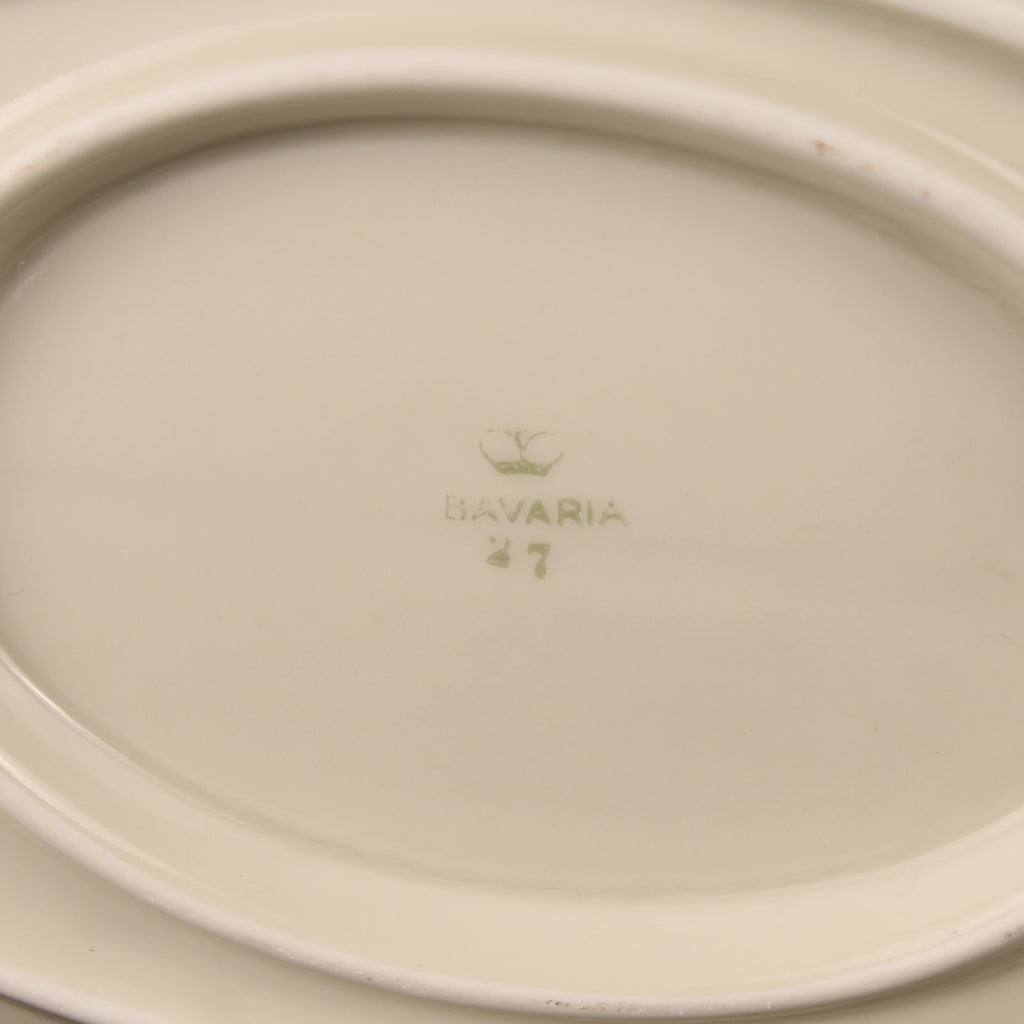 Bavaria Porseleinen Sauskom met Onderschotel – Goudrand – 21 cm