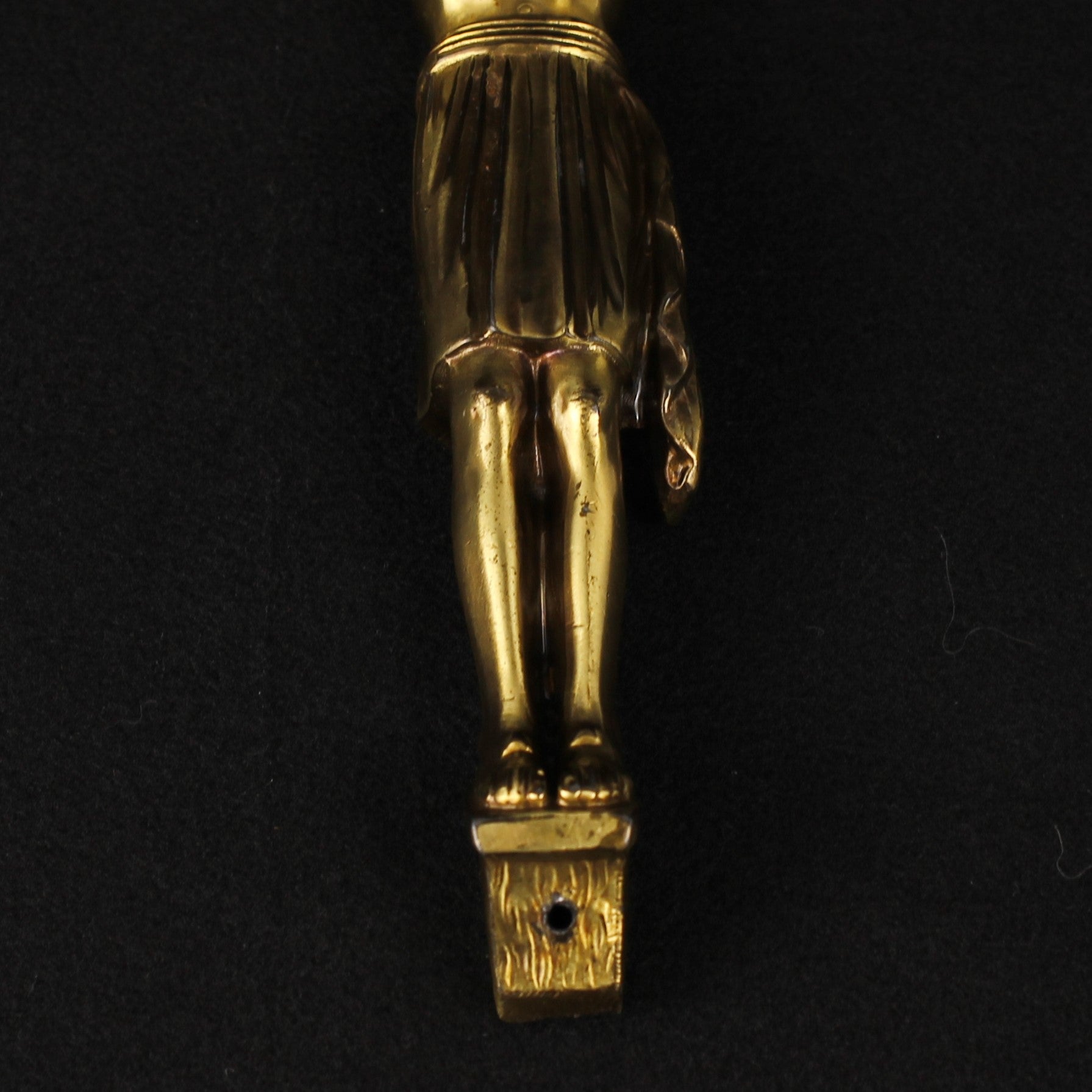 Verguld Christus Corpus – Messing Crucifix Beeld – ca. 1920–1950