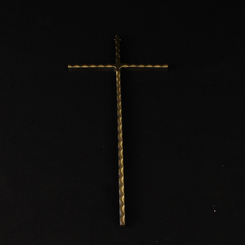 Wandkruis in Verguld Metaal – ca. 1955–1980 – 24,5 cm