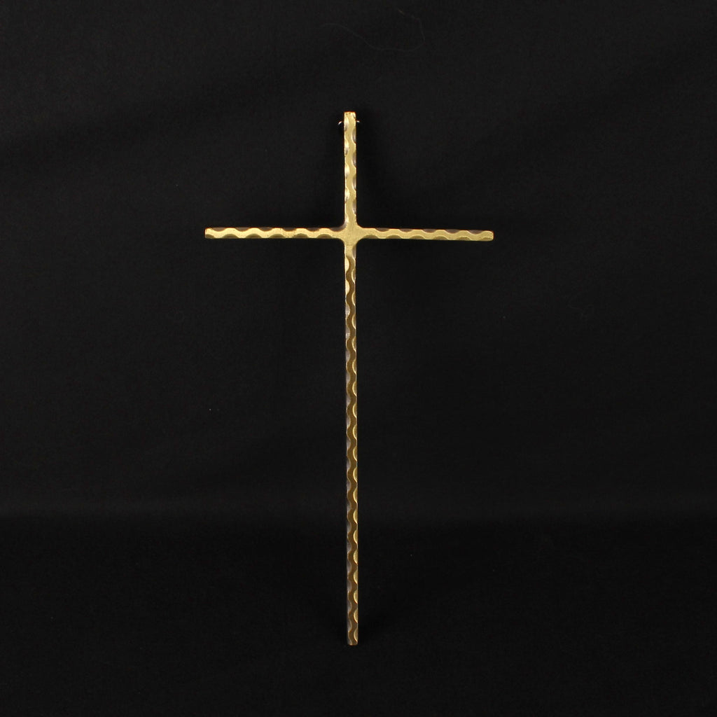 Wandkruis in Verguld Metaal – ca. 1955–1980 – 24,5 cm