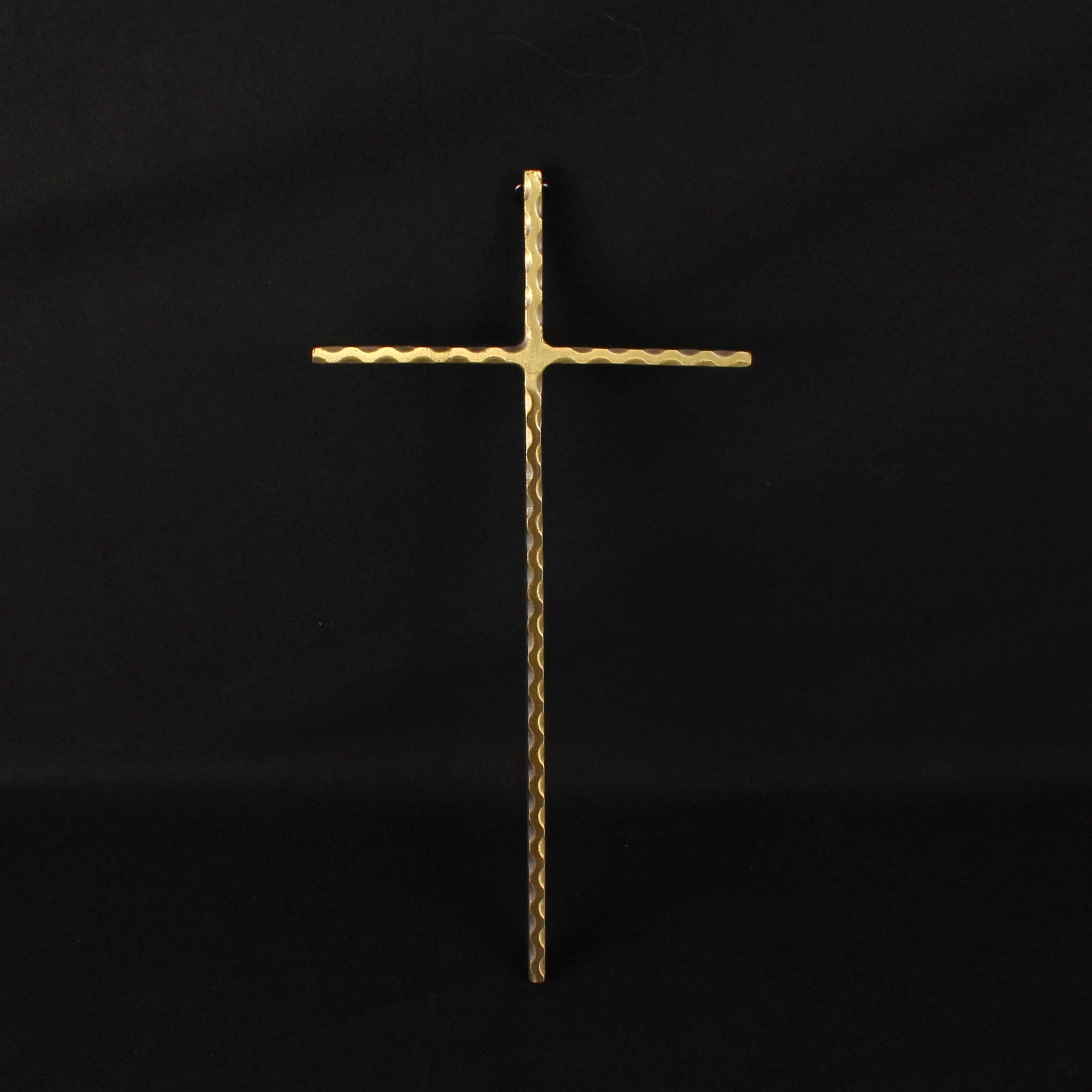 Wandkruis in Verguld Metaal – ca. 1955–1980 – 24,5 cm