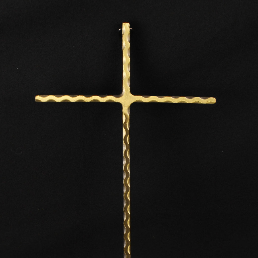 Wandkruis in Verguld Metaal – ca. 1955–1980 – 24,5 cm